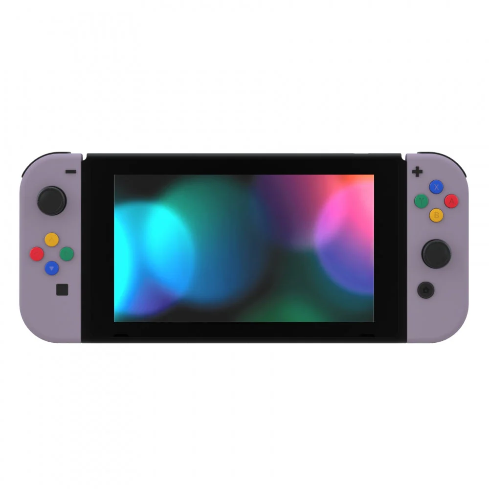 eXtremeRate Replacement Full Set Shell Case with Buttons for Joycon of NS Switch - Dark Grayish Violet - Image 4
