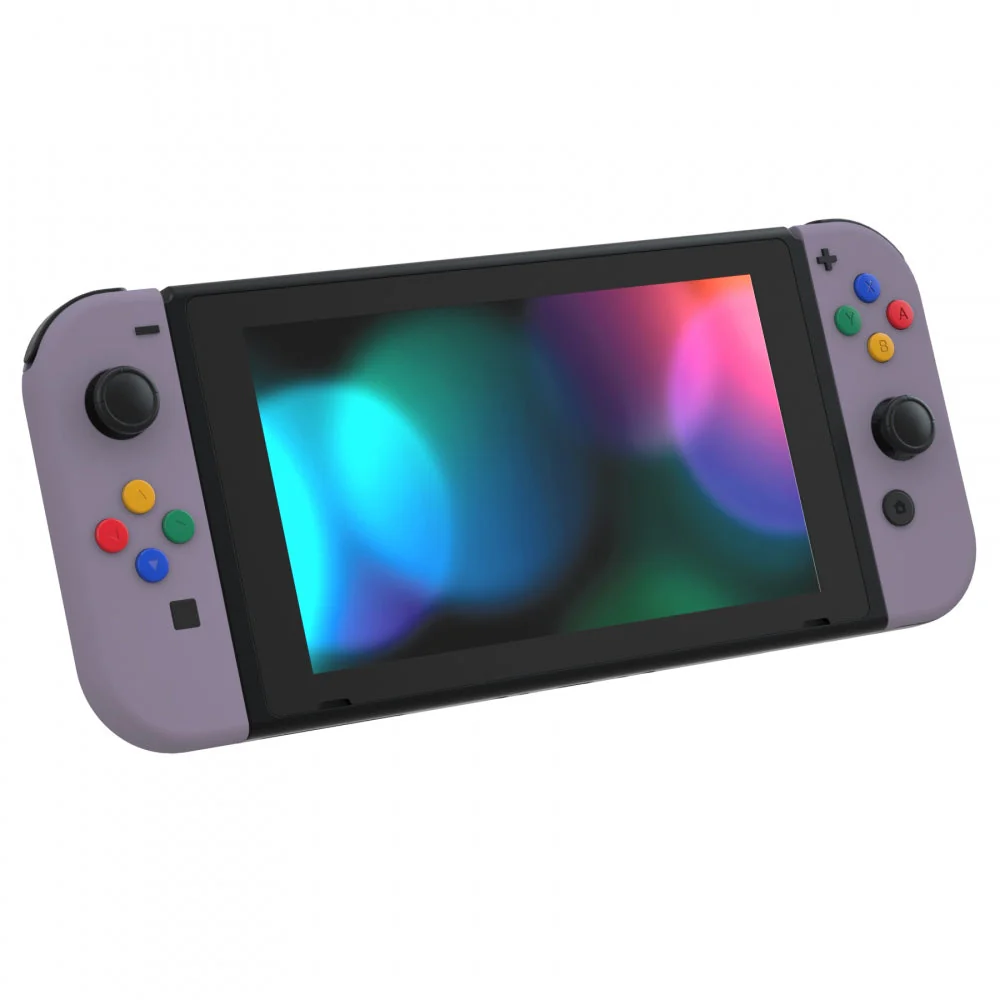 eXtremeRate Replacement Full Set Shell Case with Buttons for Joycon of NS Switch - Dark Grayish Violet - Image 6