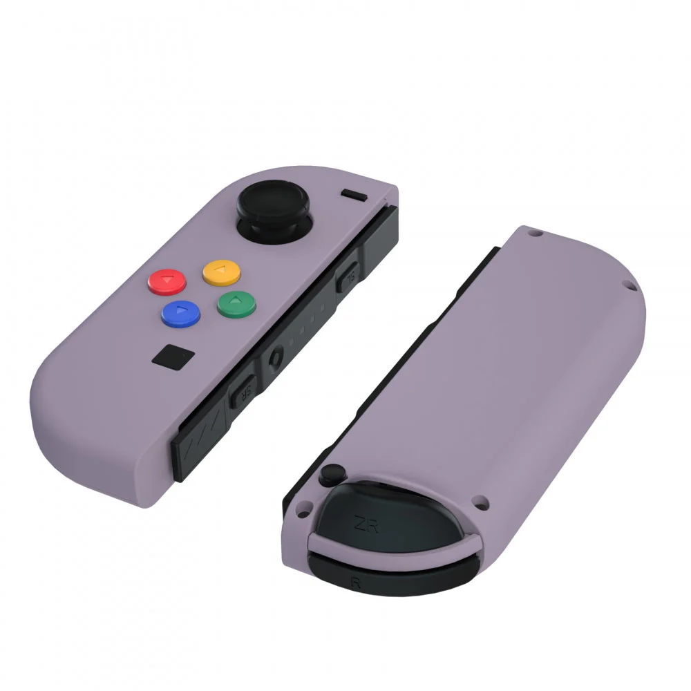 eXtremeRate Replacement Full Set Shell Case with Buttons for Joycon of NS Switch - Dark Grayish Violet - Image 9