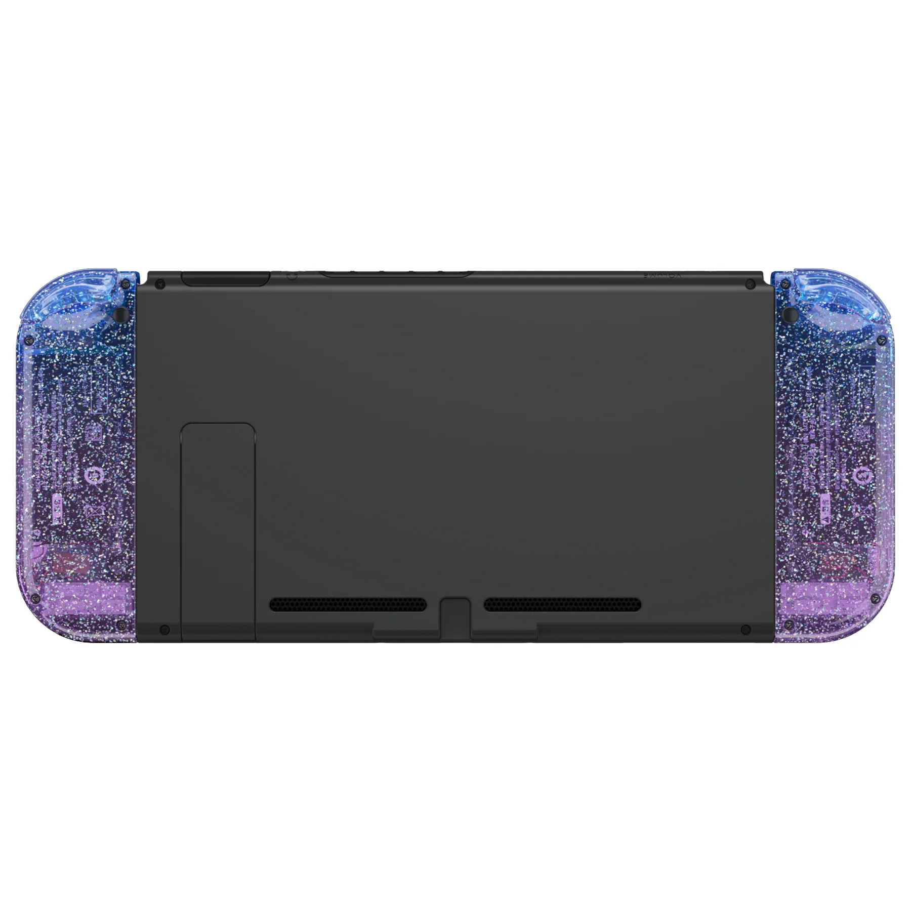 eXtremeRate Replacement Full Set Shell Case with Buttons for Joycon of NS Switch - Glitter Gradient Translucent Bluebell - Image 8