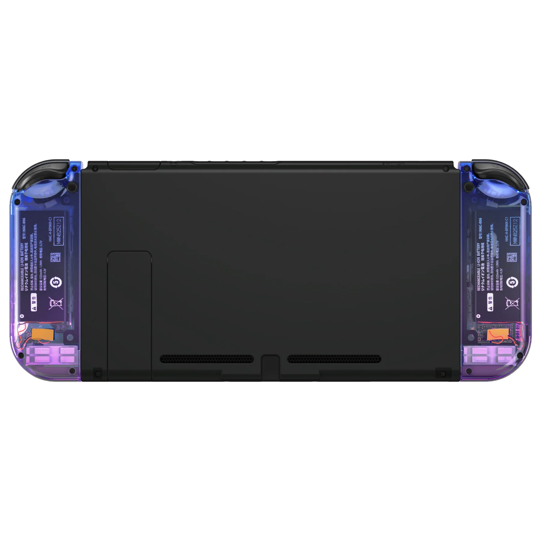 eXtremeRate Replacement Full Set Shell Case with Buttons for Joycon of NS Switch - Gradient Translucent Bluebell - Image 7