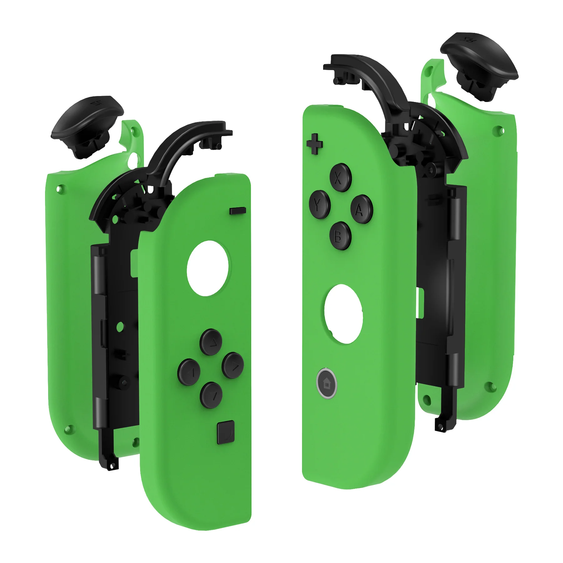 eXtremeRate Replacement Full Set Shell Case with Buttons for Joycon of NS Switch - Green - Image 10