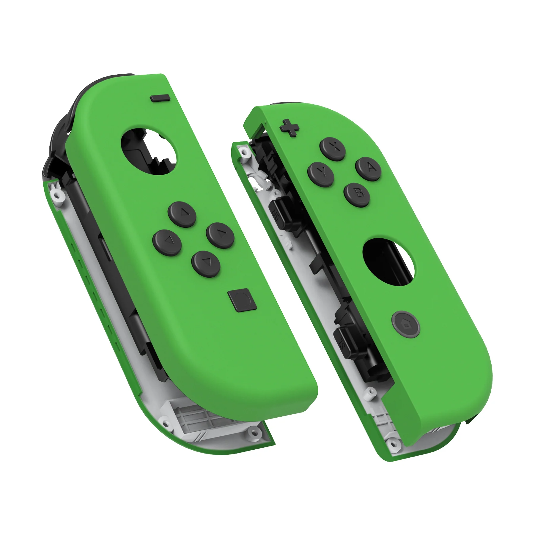 eXtremeRate Replacement Full Set Shell Case with Buttons for Joycon of NS Switch - Green - Image 11