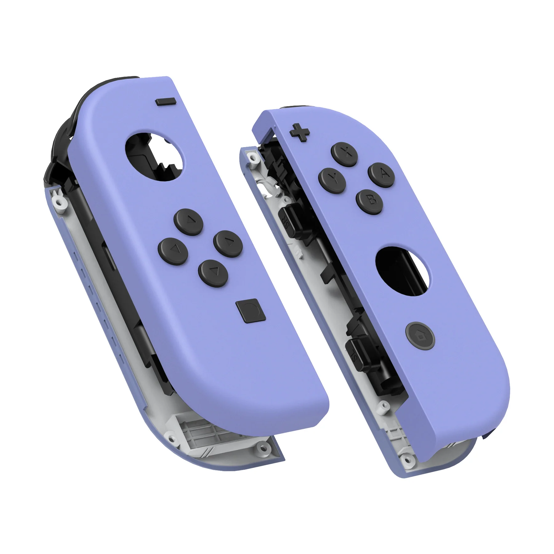 eXtremeRate Replacement Full Set Shell Case with Buttons for Joycon of NS Switch - Light Violet - Image 11