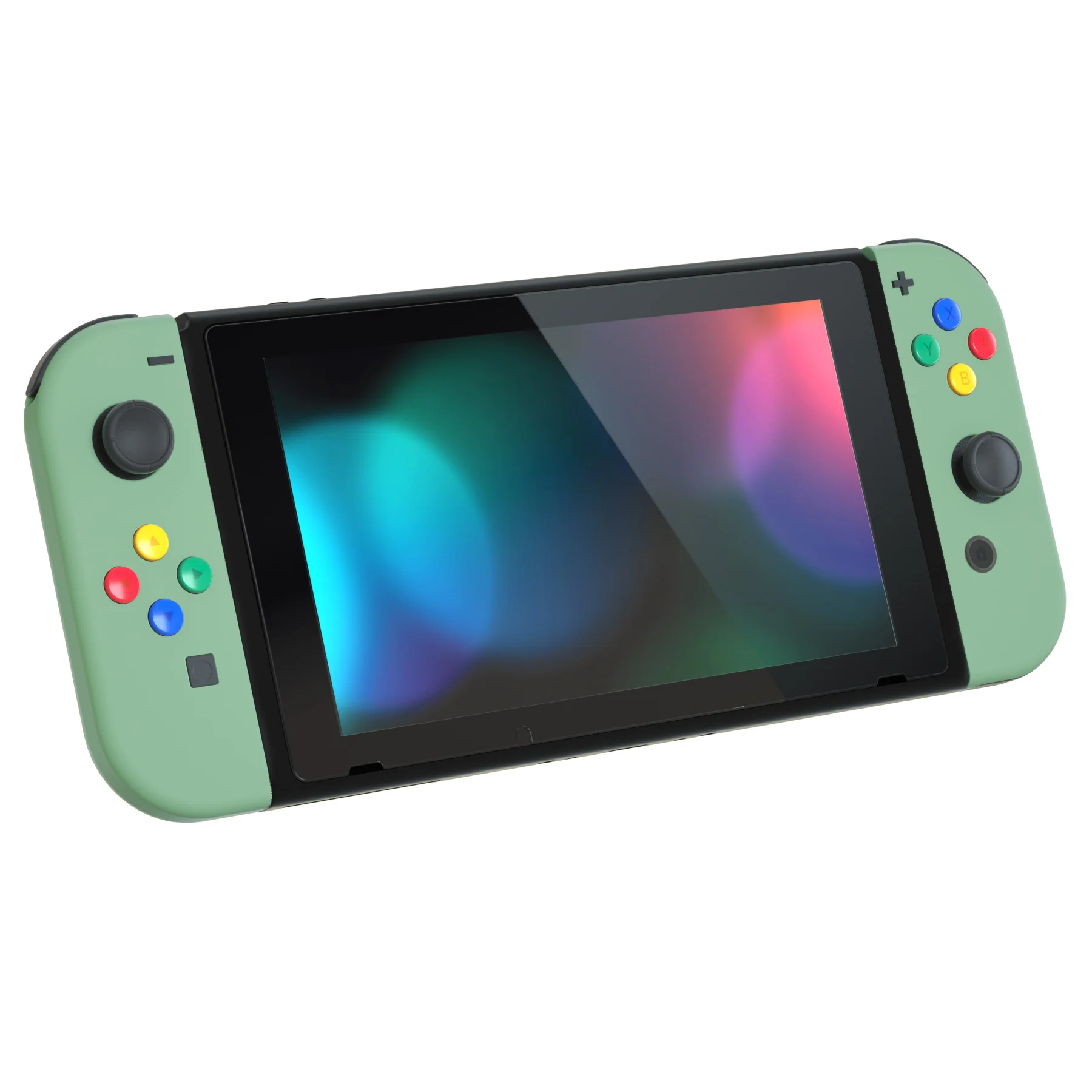 eXtremeRate Replacement Full Set Shell Case with Buttons for Joycon of NS Switch - Matcha Green - Image 6
