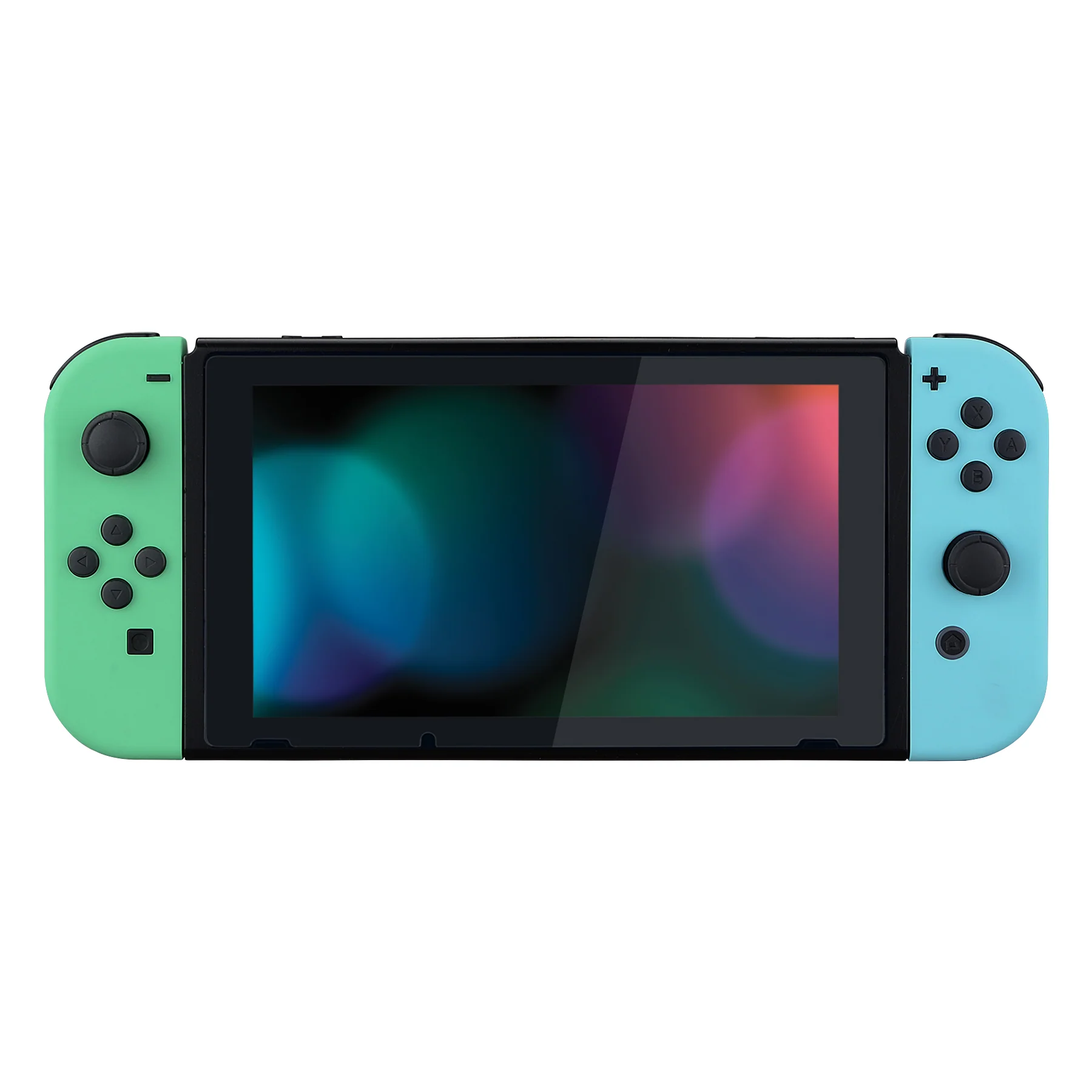 eXtremeRate Replacement Full Set Shell Case with Buttons for Joycon of NS Switch - Mint Green & Heaven Blue - Image 4