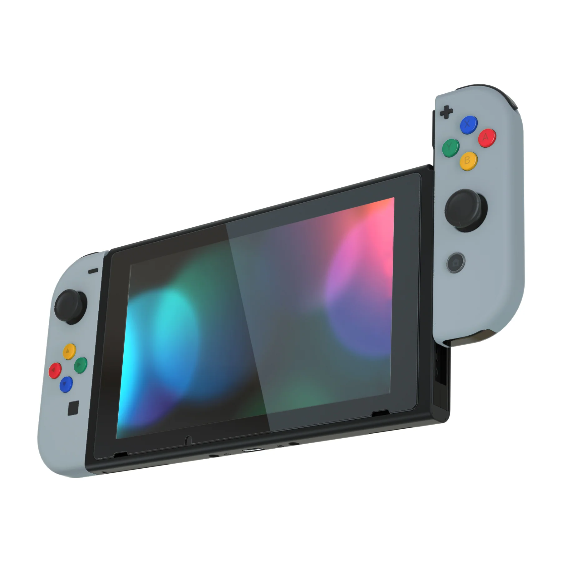 eXtremeRate Replacement Full Set Shell Case with Buttons for Joycon of NS Switch - New Hope Gray - Image 5