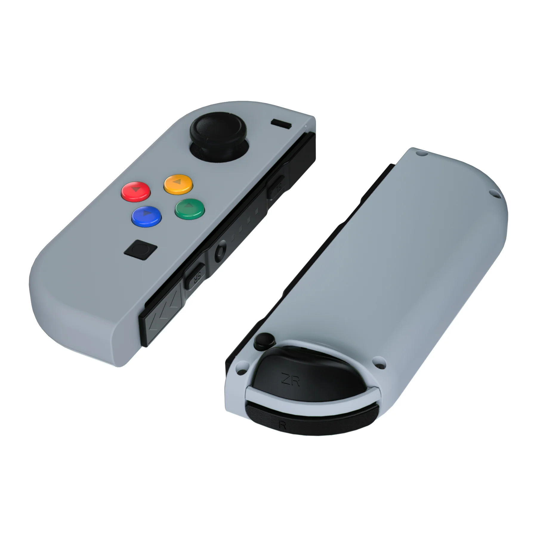 eXtremeRate Replacement Full Set Shell Case with Buttons for Joycon of NS Switch - New Hope Gray - Image 9