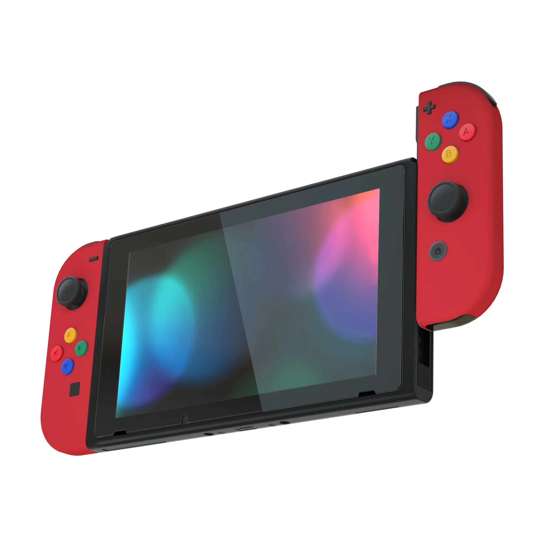 eXtremeRate Replacement Full Set Shell Case with Buttons for Joycon of NS Switch - Passion Red - Image 5