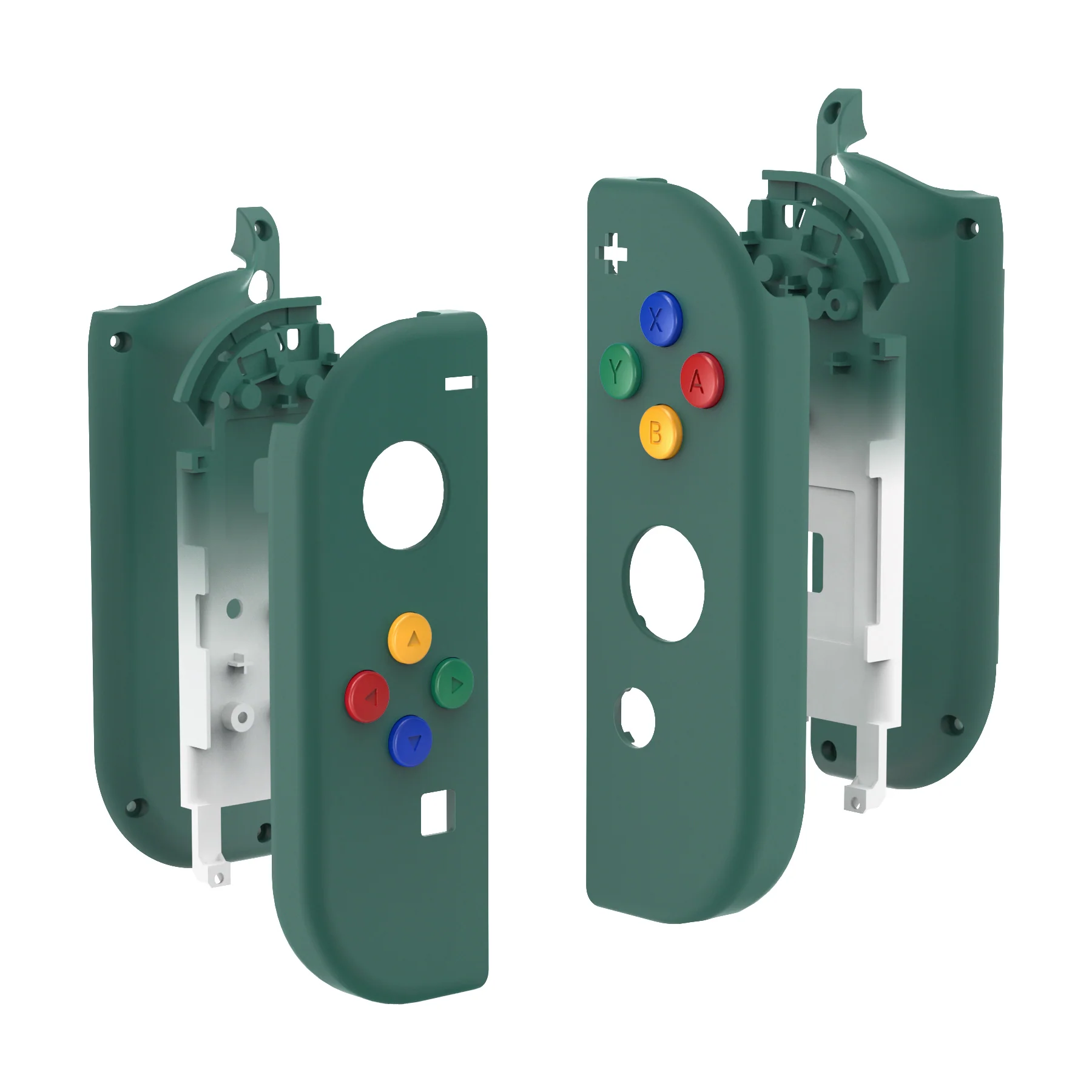 eXtremeRate Replacement Full Set Shell Case with Buttons for Joycon of NS Switch - Pine Green - Image 10