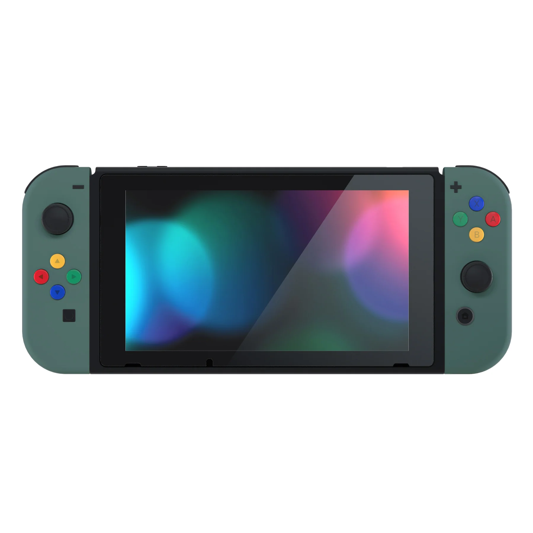 eXtremeRate Replacement Full Set Shell Case with Buttons for Joycon of NS Switch - Pine Green - Image 4