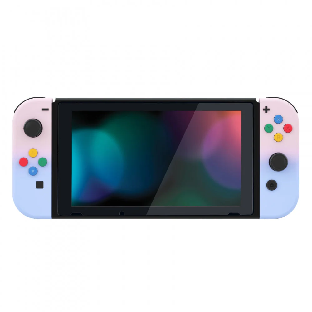 eXtremeRate Replacement Full Set Shell Case with Buttons for Joycon of NS Switch - Pink Violet - Image 4