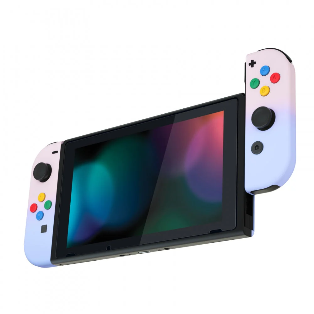 eXtremeRate Replacement Full Set Shell Case with Buttons for Joycon of NS Switch - Pink Violet - Image 5