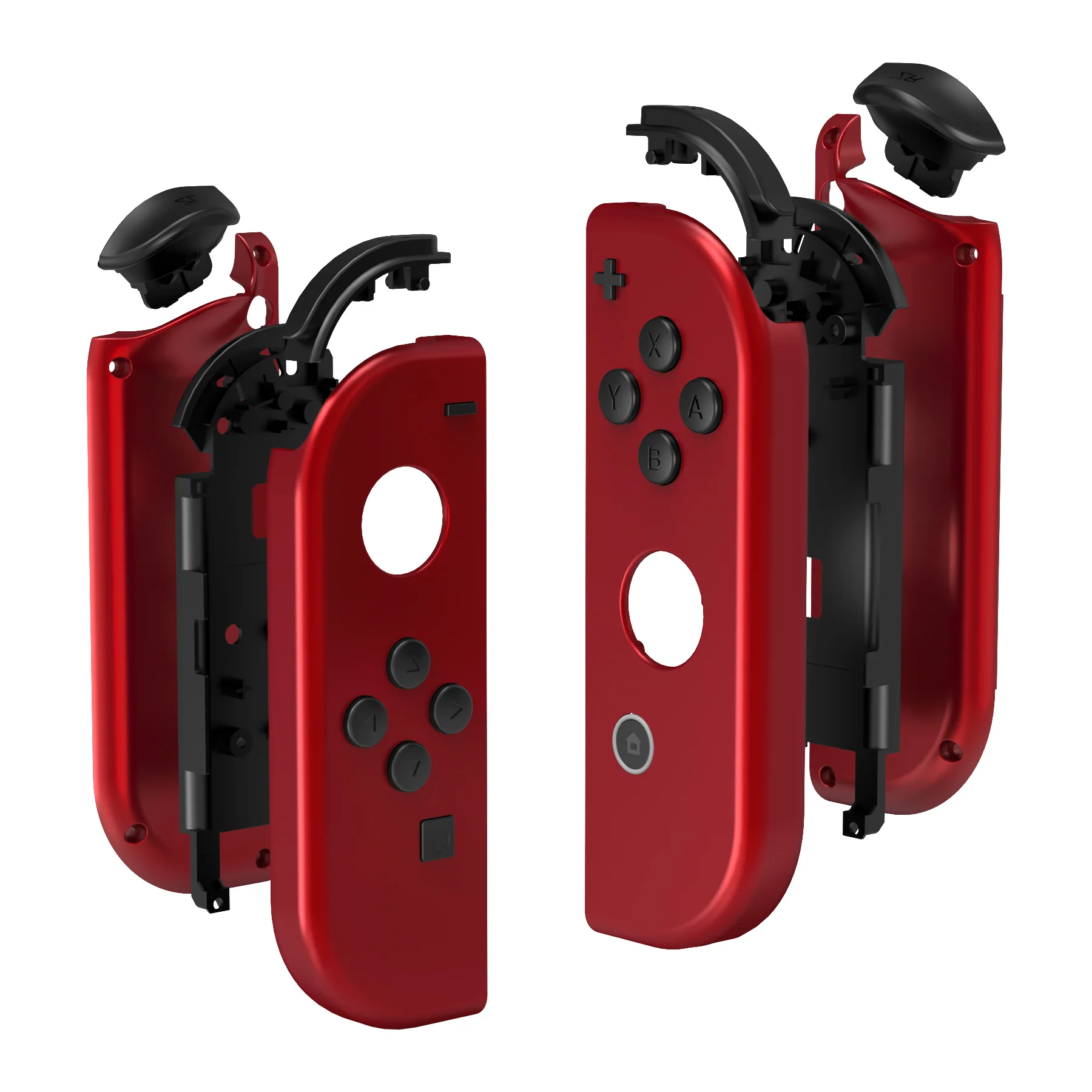 eXtremeRate Replacement Full Set Shell Case with Buttons for Joycon of NS Switch - Scarlet Red - Image 10