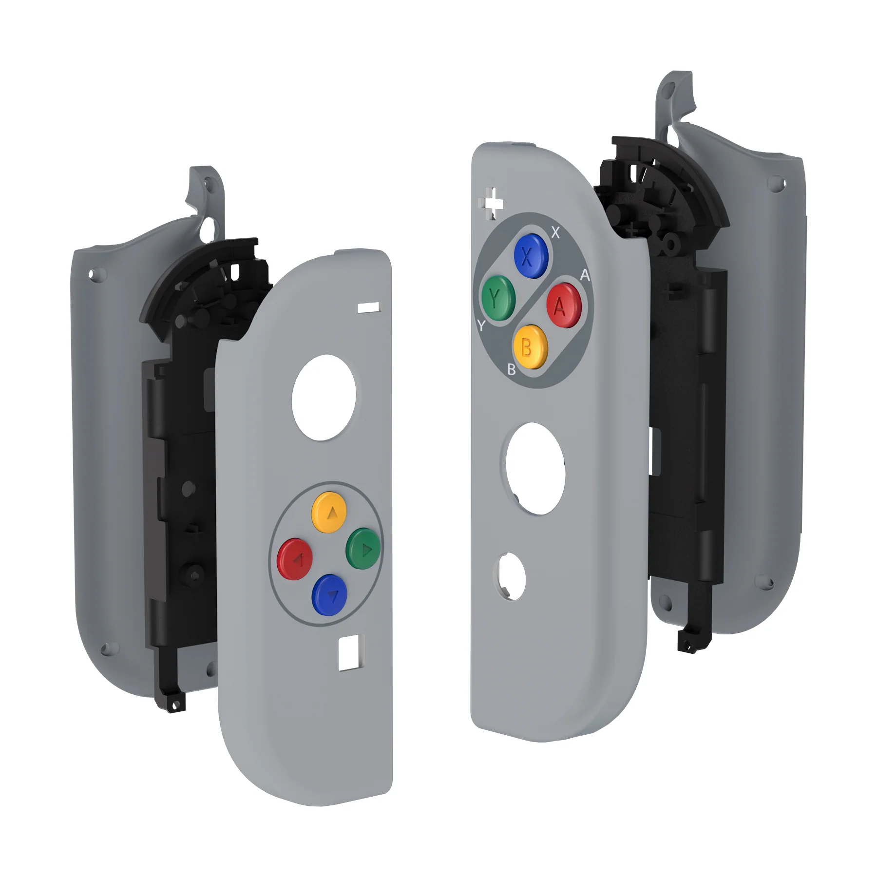 eXtremeRate Replacement Full Set Shell Case with Buttons for Joycon of NS Switch - SFC SNES Classic EU Style - Image 10