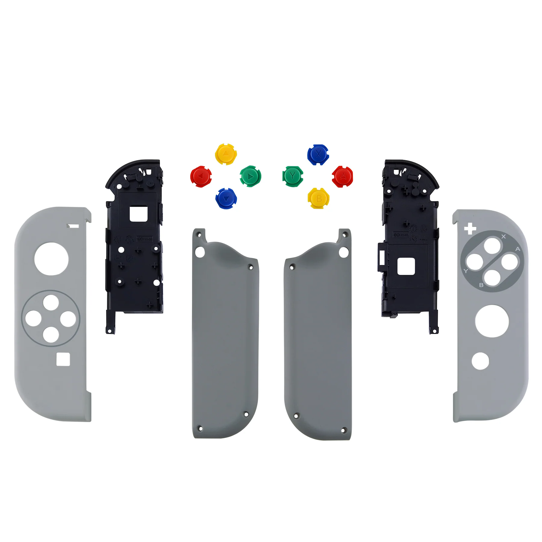 eXtremeRate Replacement Full Set Shell Case with Buttons for Joycon of NS Switch - SFC SNES Classic EU Style - Image 2