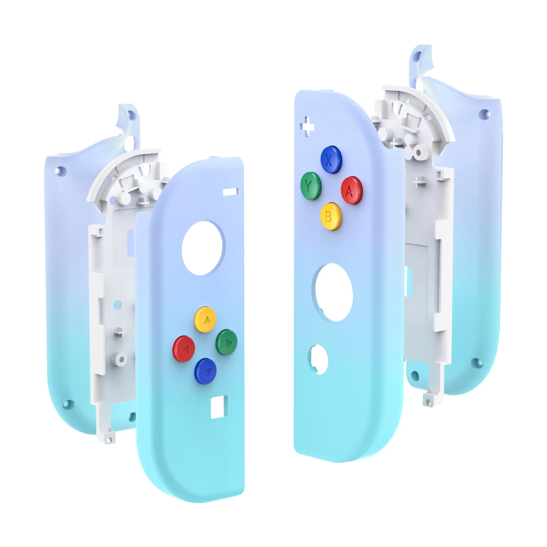 eXtremeRate Replacement Full Set Shell Case with Buttons for Joycon of NS Switch - Violet Blue - Image 10