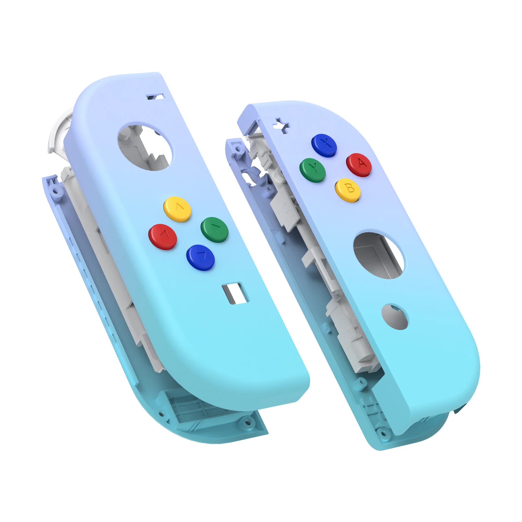 eXtremeRate Replacement Full Set Shell Case with Buttons for Joycon of NS Switch - Violet Blue - Image 11