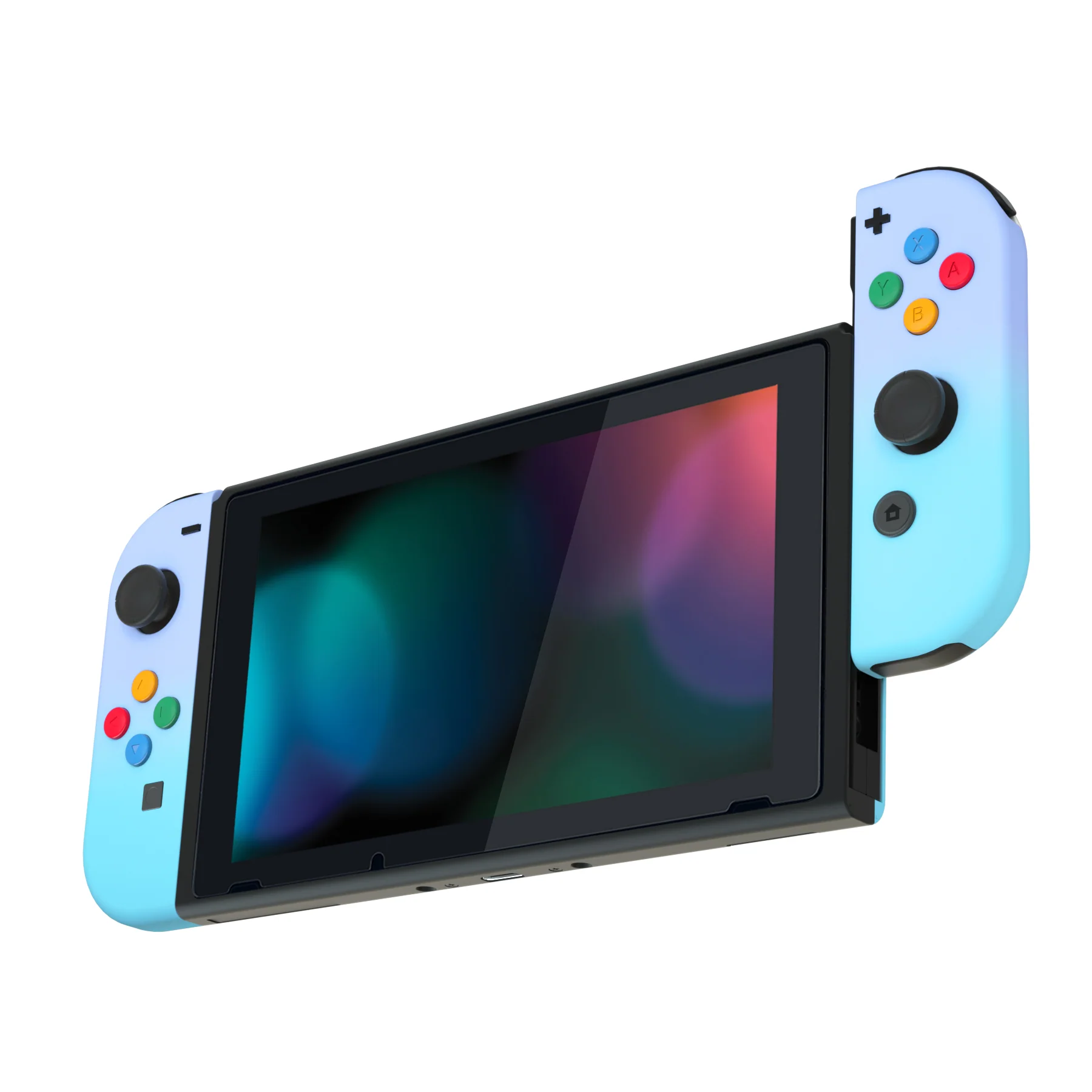 eXtremeRate Replacement Full Set Shell Case with Buttons for Joycon of NS Switch - Violet Blue - Image 5