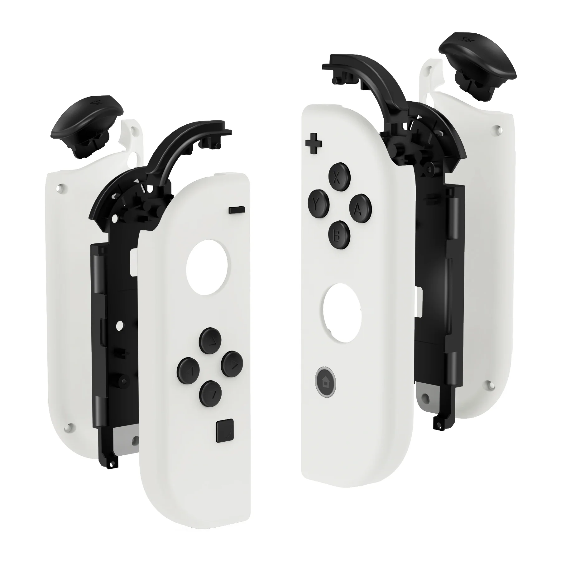 eXtremeRate Replacement Full Set Shell Case with Buttons for Joycon of NS Switch - White - Image 10