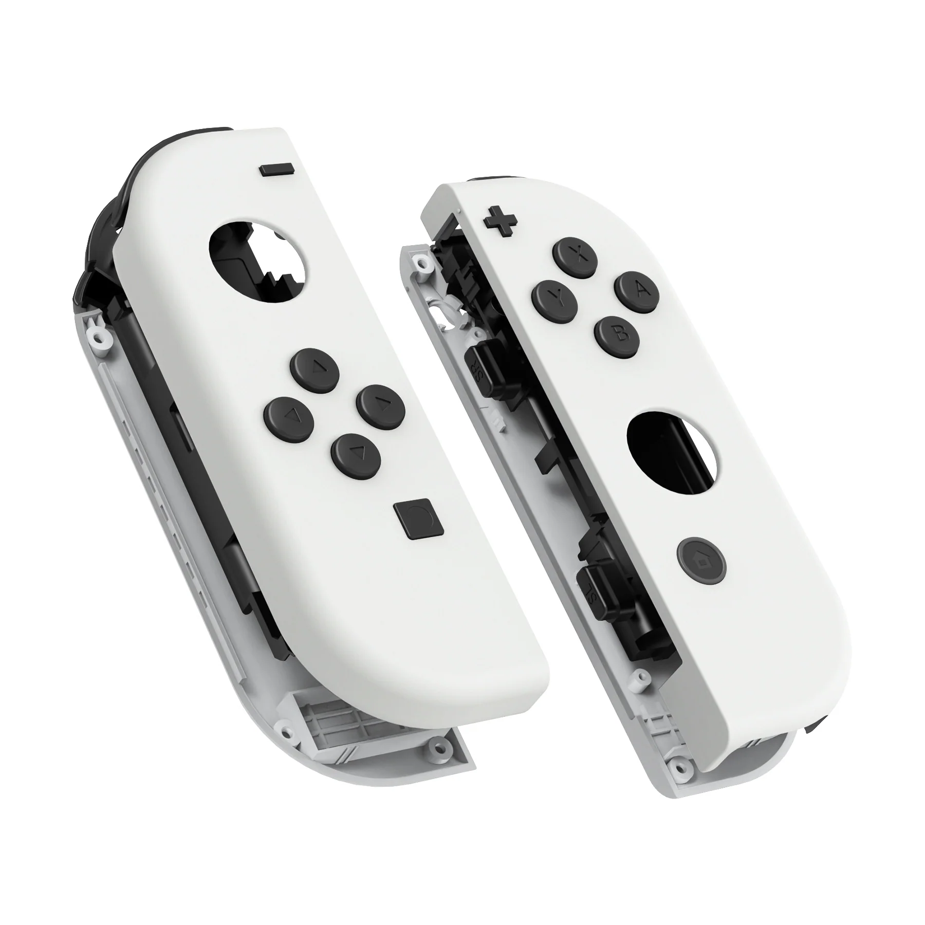 eXtremeRate Replacement Full Set Shell Case with Buttons for Joycon of NS Switch - White - Image 11