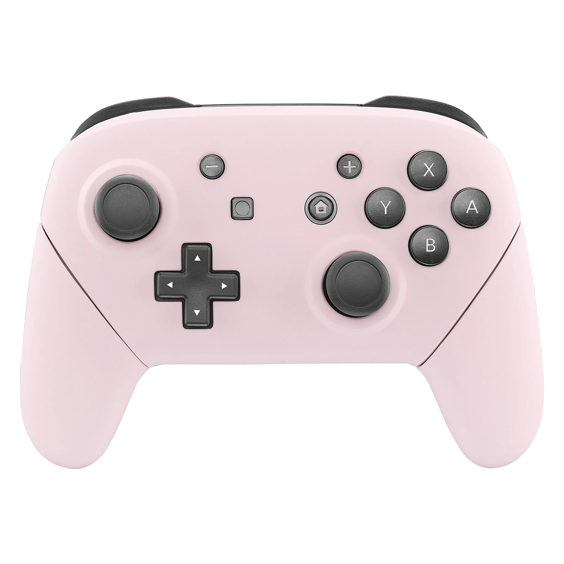 eXtremeRate Replacement Full Set Shell Faceplate Backplate Handles for Nintendo Switch Pro - Cherry Blossoms Pink - Image 3