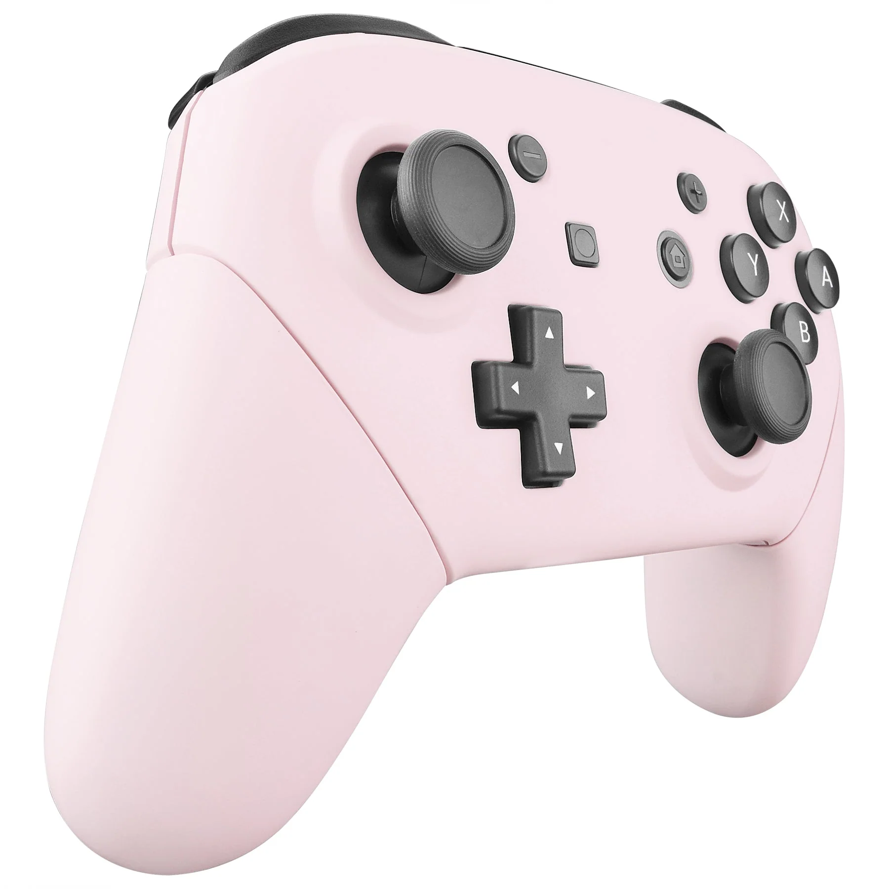 eXtremeRate Replacement Full Set Shell Faceplate Backplate Handles for Nintendo Switch Pro - Cherry Blossoms Pink - Image 5