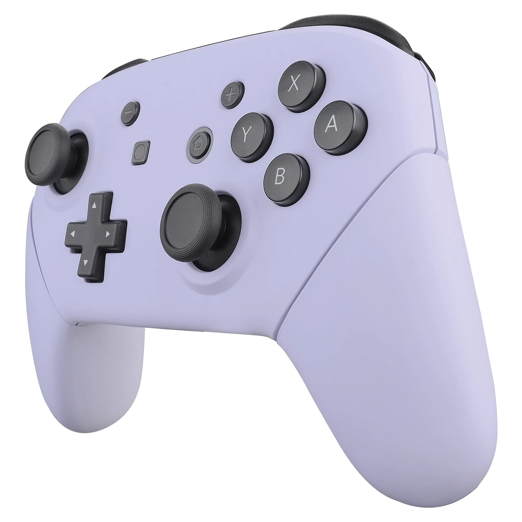 eXtremeRate Replacement Full Set Shell Faceplate Backplate Handles for Nintendo Switch Pro - Light Violet - Image 4