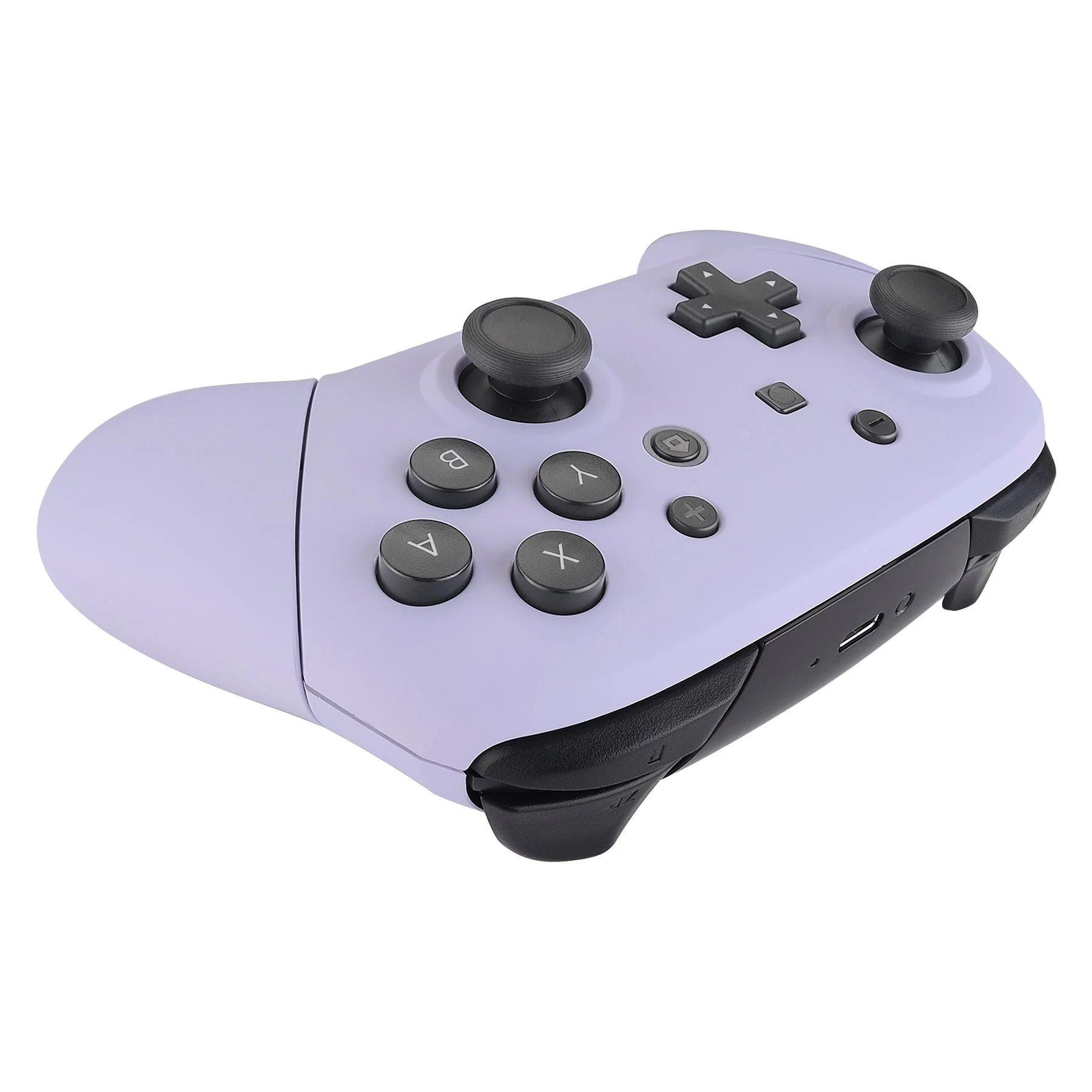 eXtremeRate Replacement Full Set Shell Faceplate Backplate Handles for Nintendo Switch Pro - Light Violet - Image 6