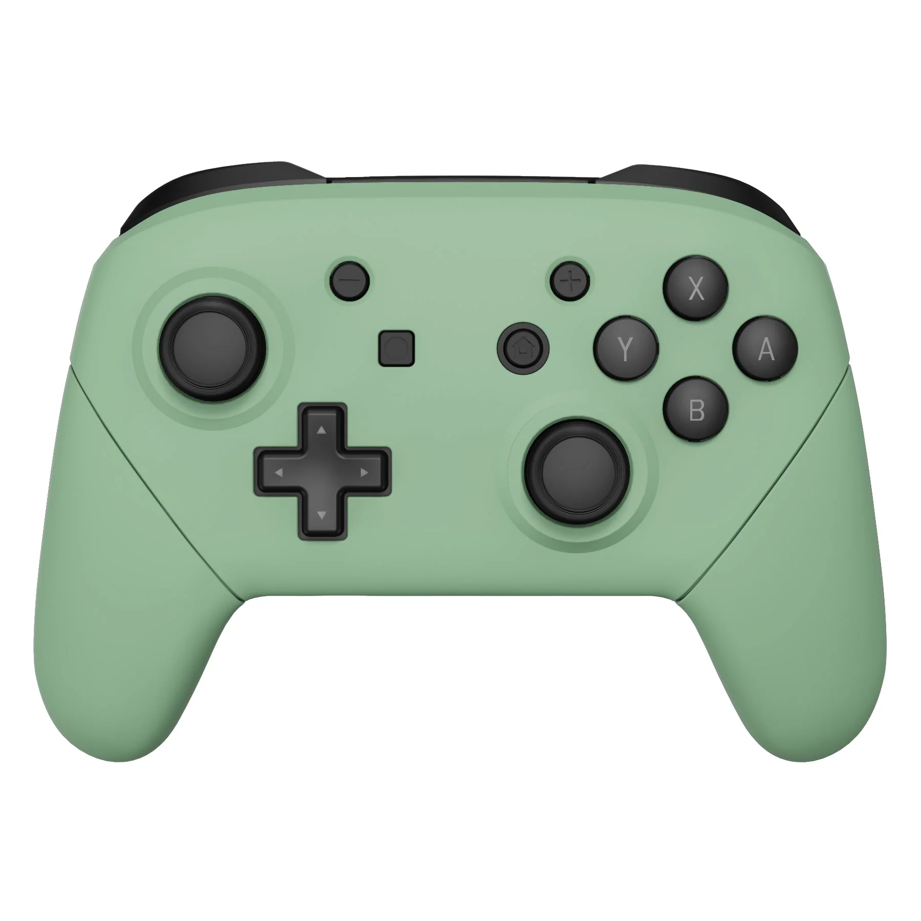 eXtremeRate Replacement Full Set Shell Faceplate Backplate Handles for Nintendo Switch Pro - Matcha Green - Image 3