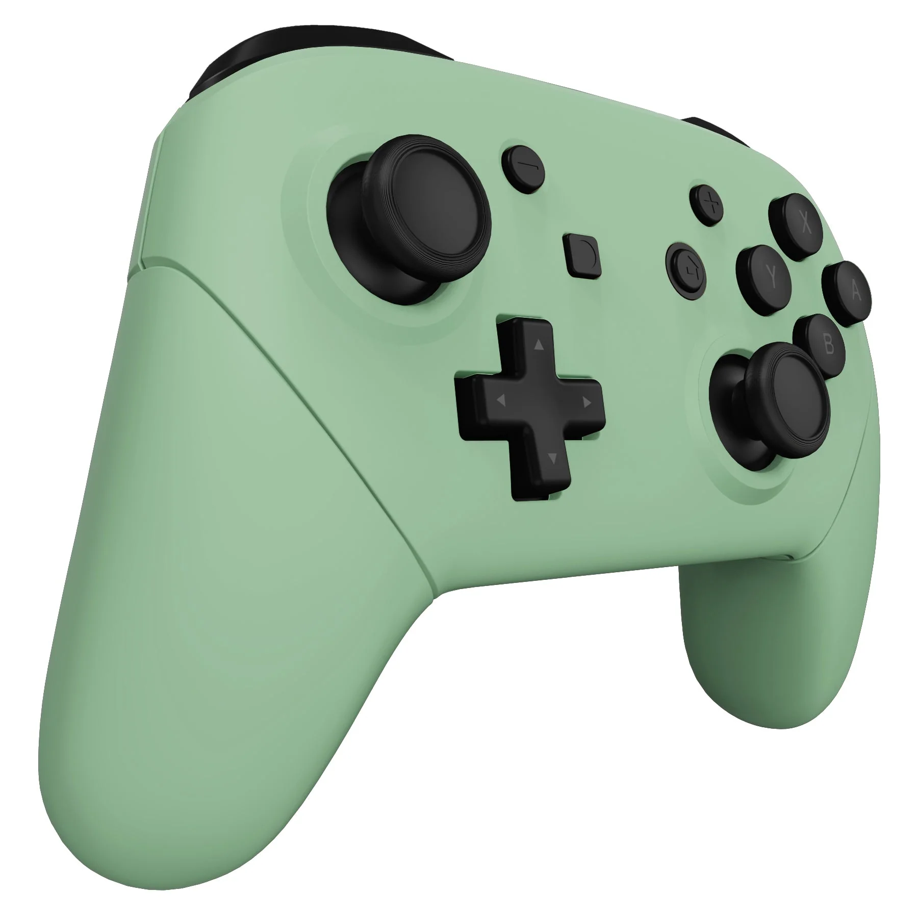 eXtremeRate Replacement Full Set Shell Faceplate Backplate Handles for Nintendo Switch Pro - Matcha Green - Image 4