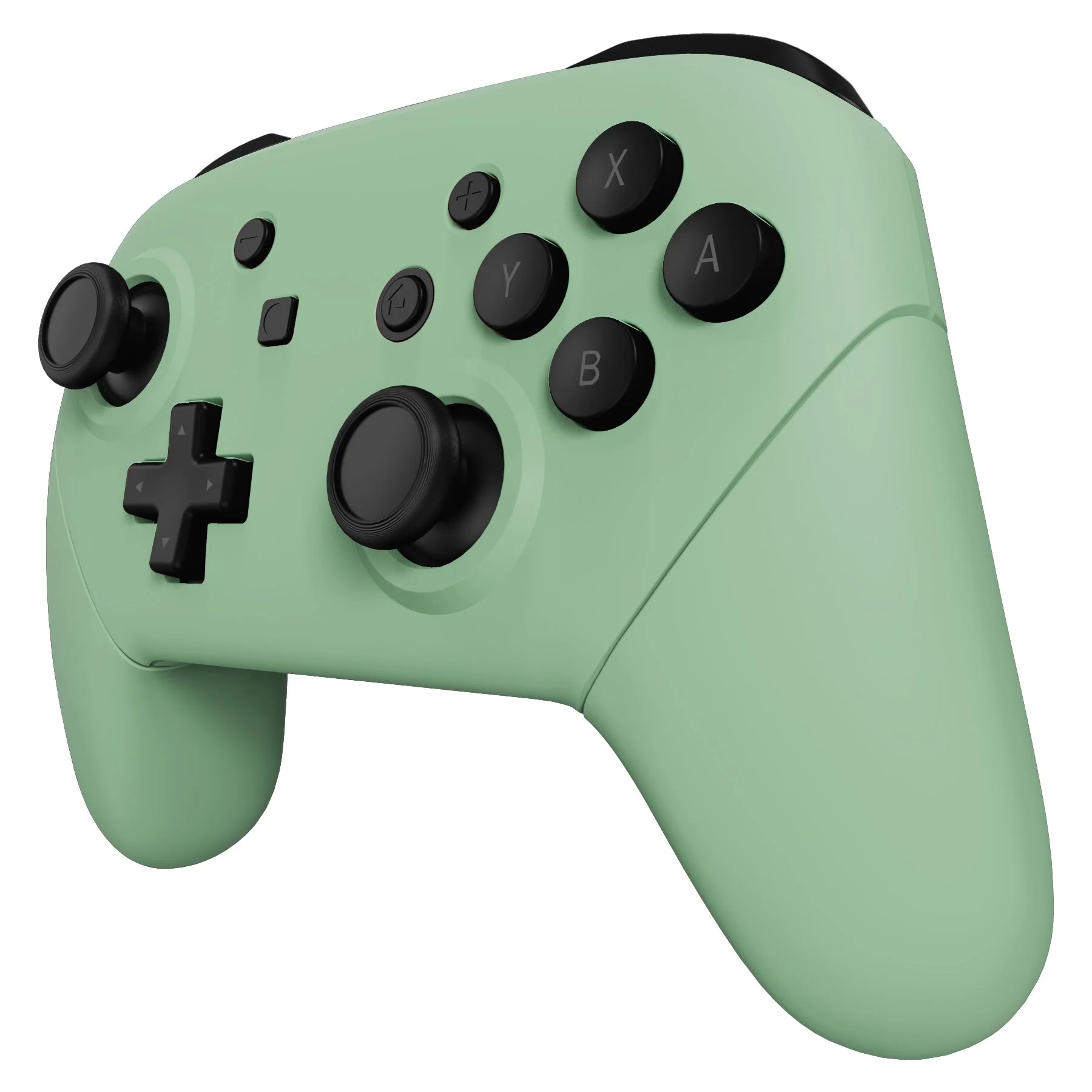 eXtremeRate Replacement Full Set Shell Faceplate Backplate Handles for Nintendo Switch Pro - Matcha Green - Image 5