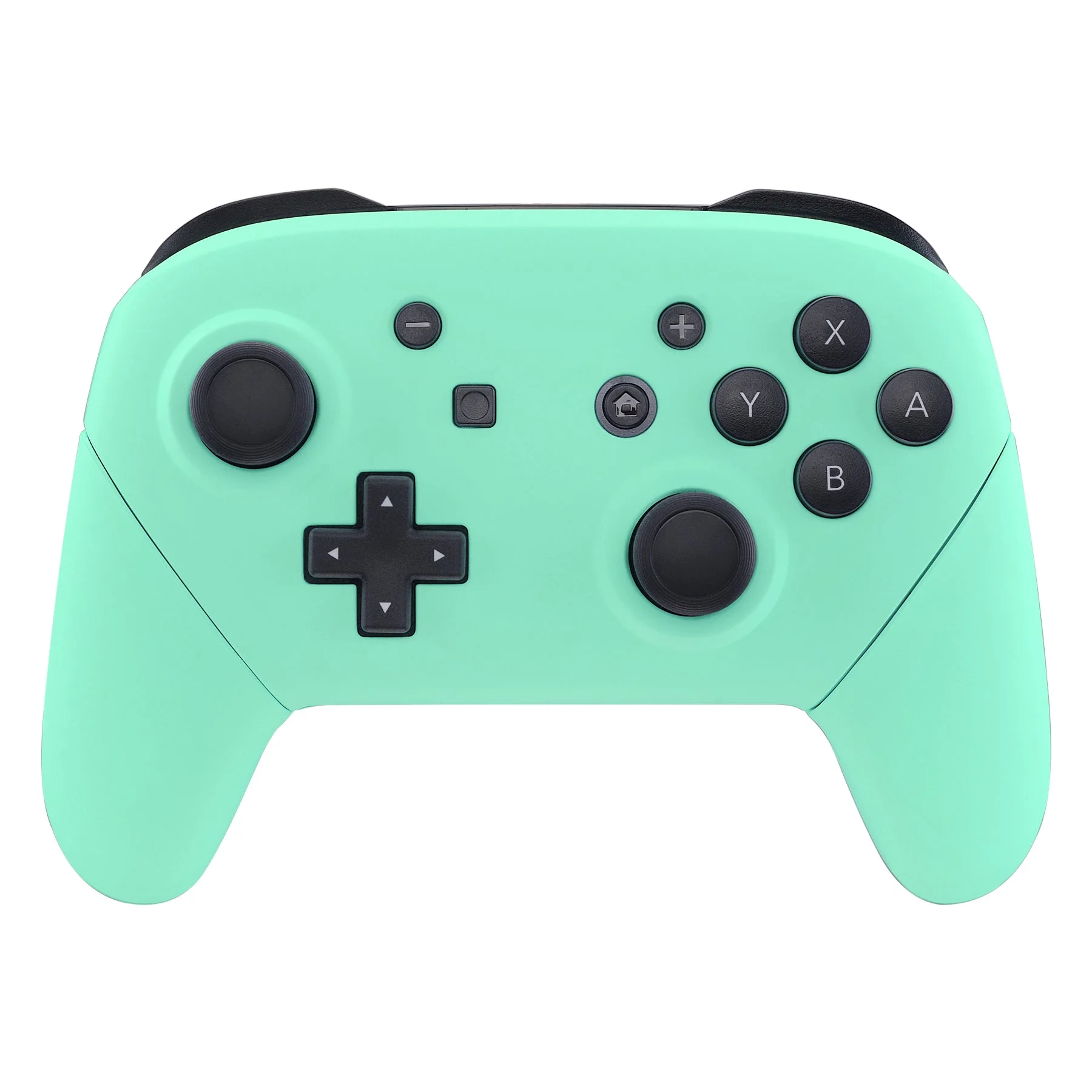 eXtremeRate Replacement Full Set Shell Faceplate Backplate Handles for Nintendo Switch Pro - Mint Green - Image 3