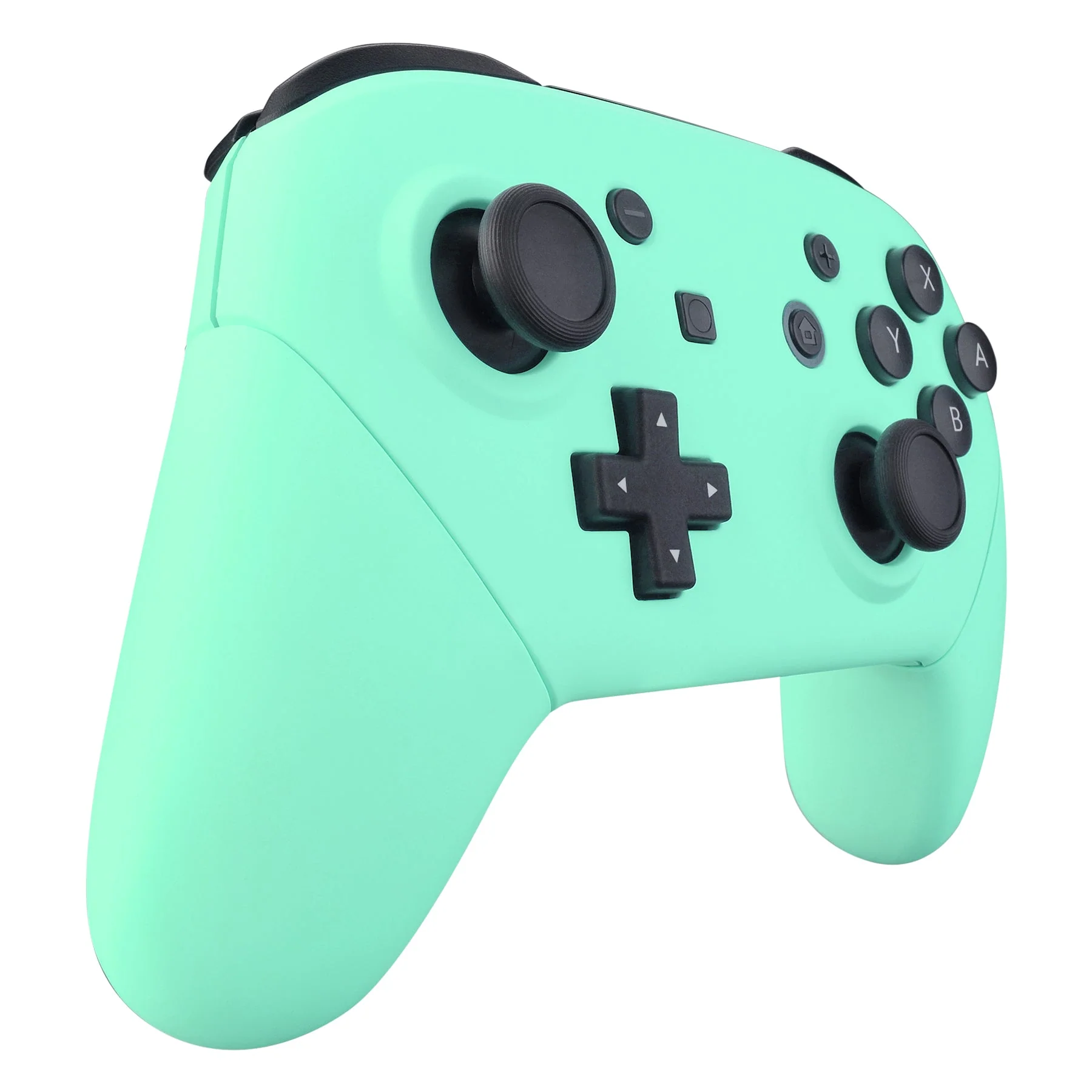 eXtremeRate Replacement Full Set Shell Faceplate Backplate Handles for Nintendo Switch Pro - Mint Green - Image 5