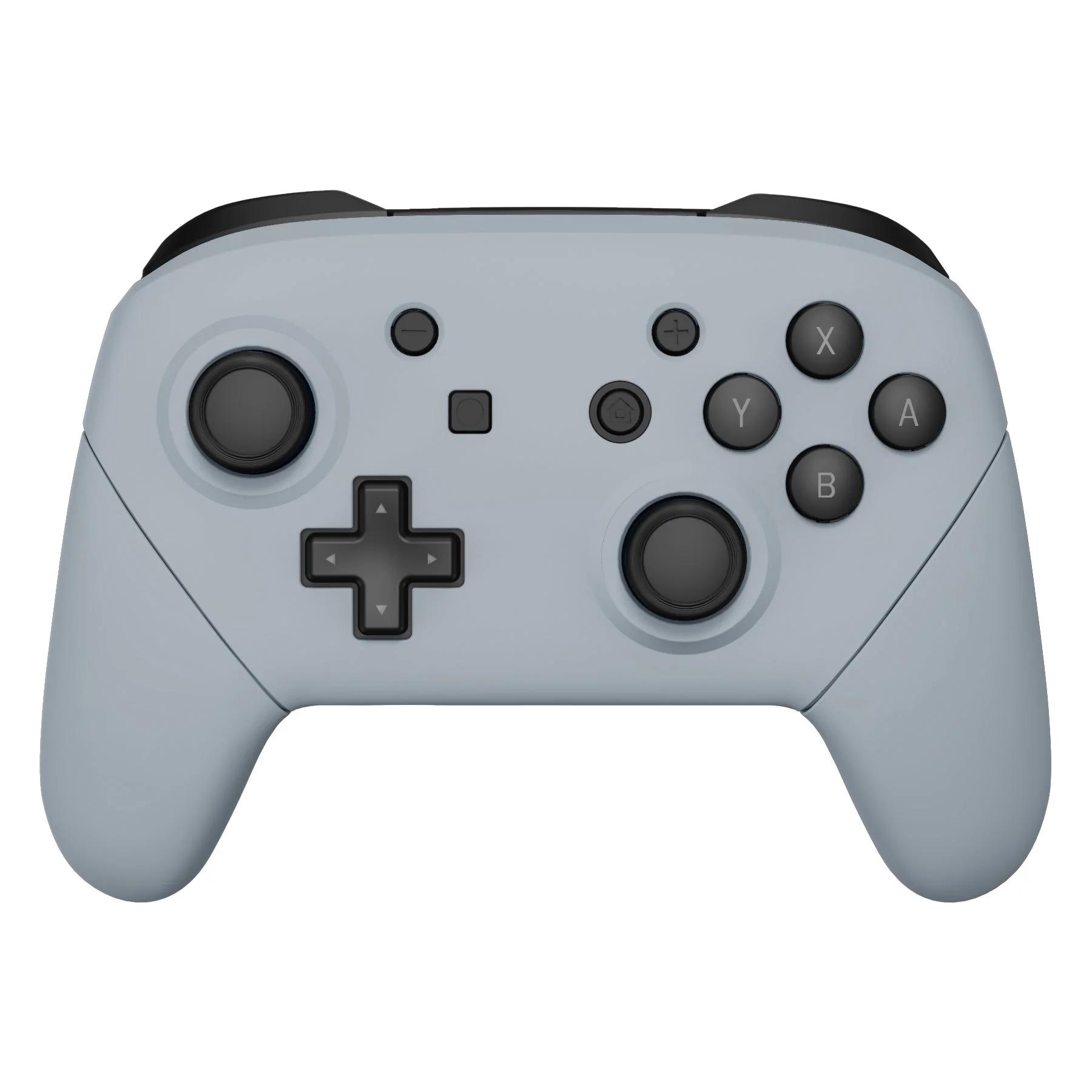 eXtremeRate Replacement Full Set Shell Faceplate Backplate Handles for Nintendo Switch Pro - New Hope Gray - Image 3