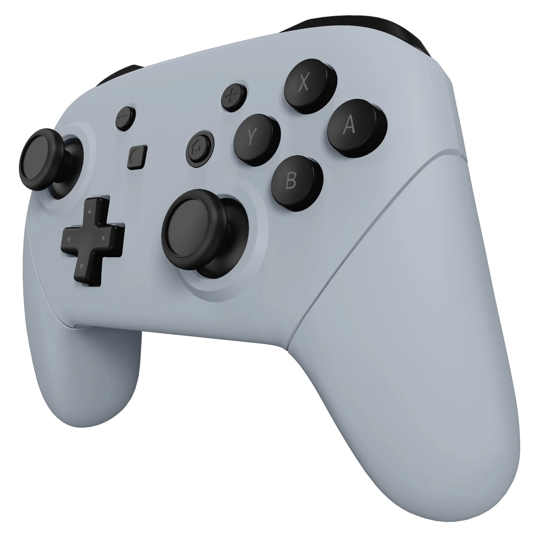 eXtremeRate Replacement Full Set Shell Faceplate Backplate Handles for Nintendo Switch Pro - New Hope Gray - Image 4