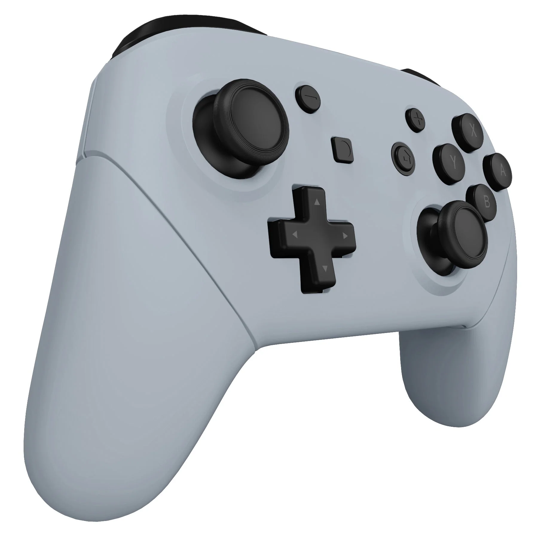 eXtremeRate Replacement Full Set Shell Faceplate Backplate Handles for Nintendo Switch Pro - New Hope Gray - Image 5