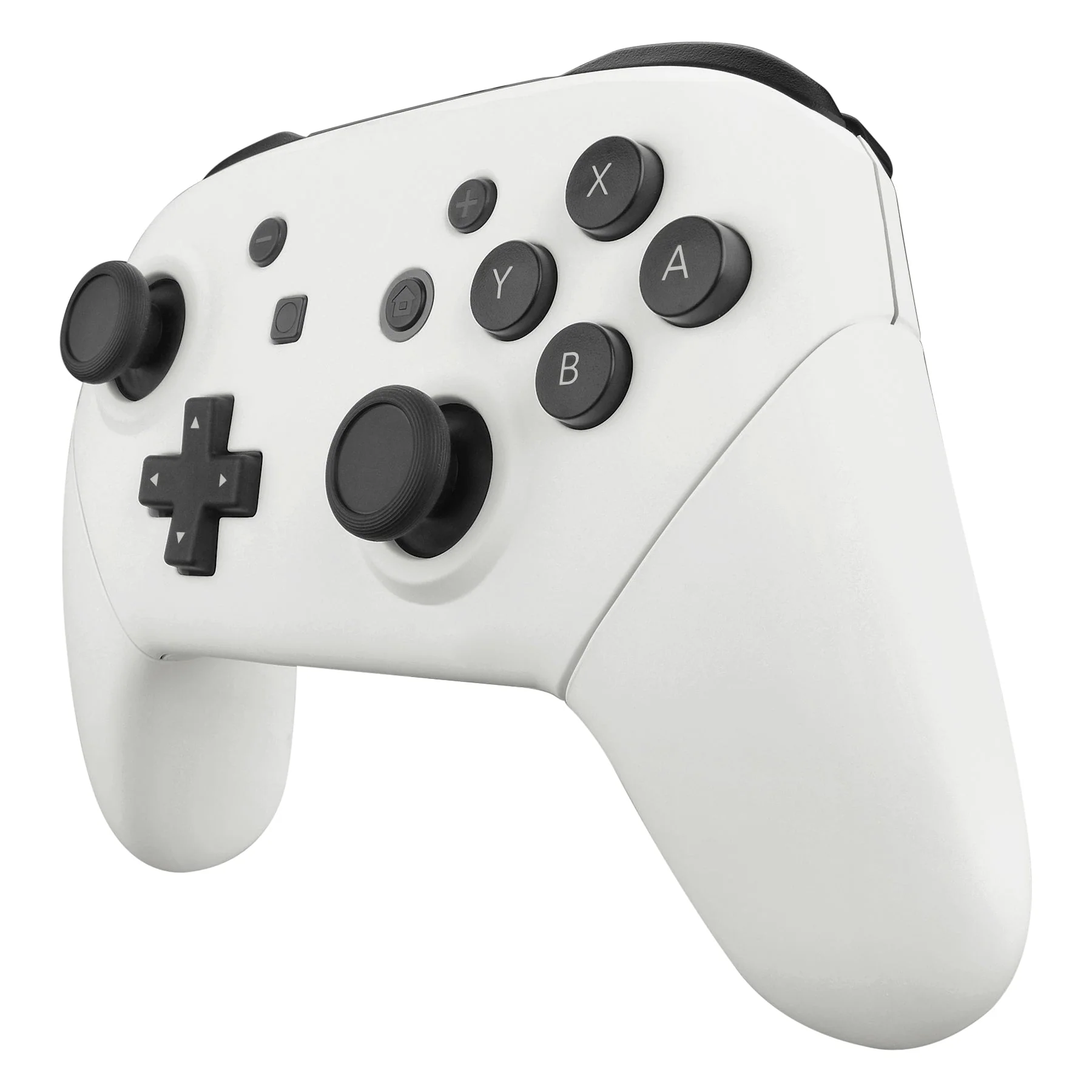 eXtremeRate Replacement Full Set Shell Faceplate Backplate Handles for Nintendo Switch Pro - White - Image 4