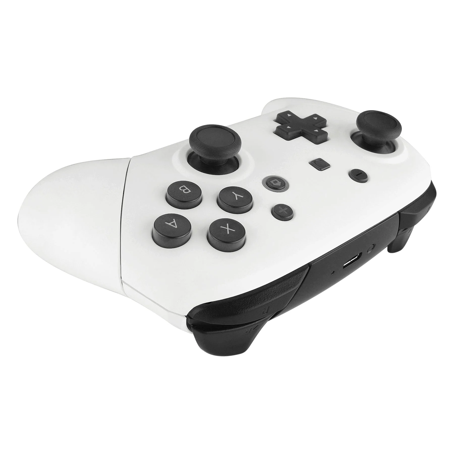 eXtremeRate Replacement Full Set Shell Faceplate Backplate Handles for Nintendo Switch Pro - White - Image 6