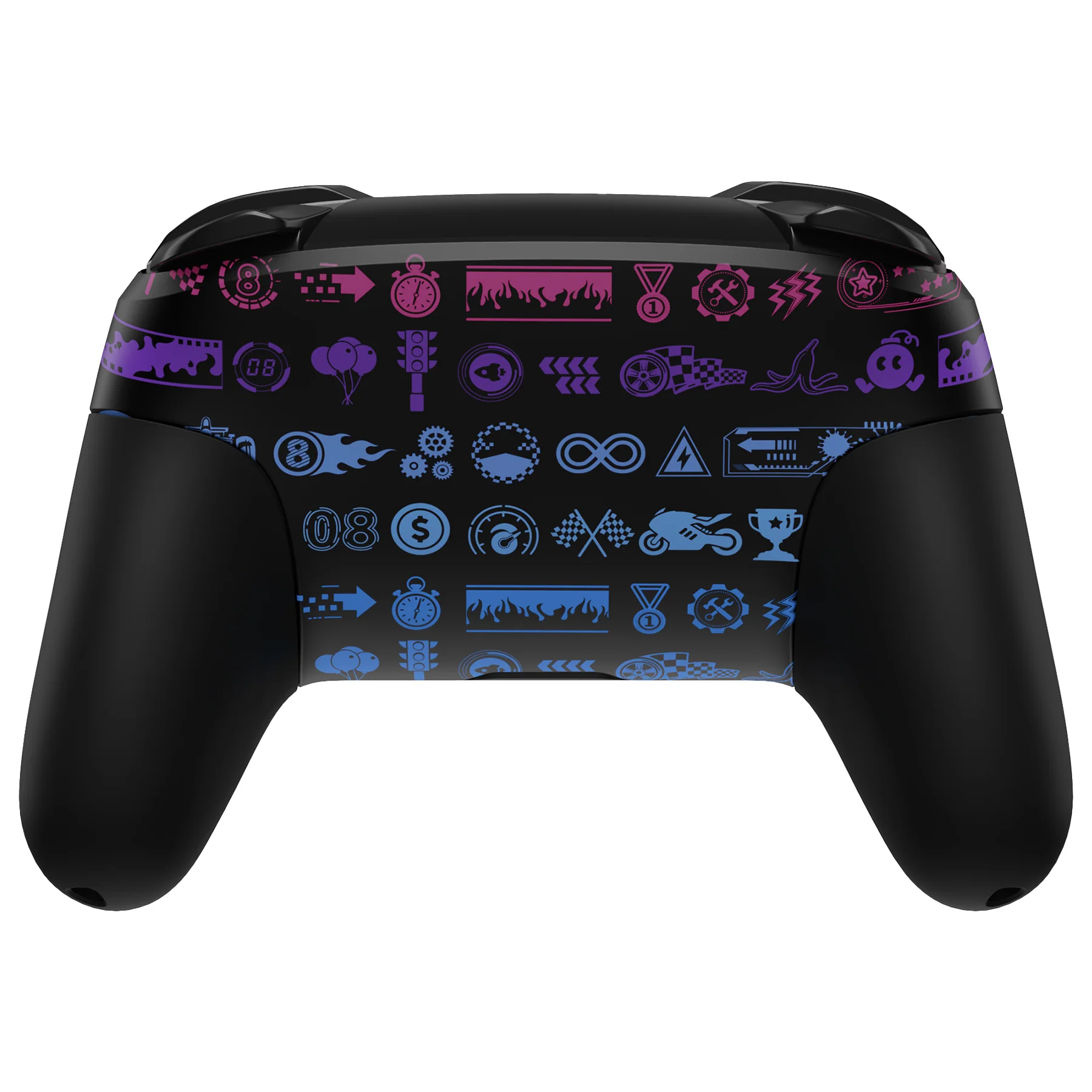 eXtremeRate Replacement Full Set Shell Faceplate Backplate Handles with Button Kit for Nintendo Switch Pro - Deluxe Championship - Image 4
