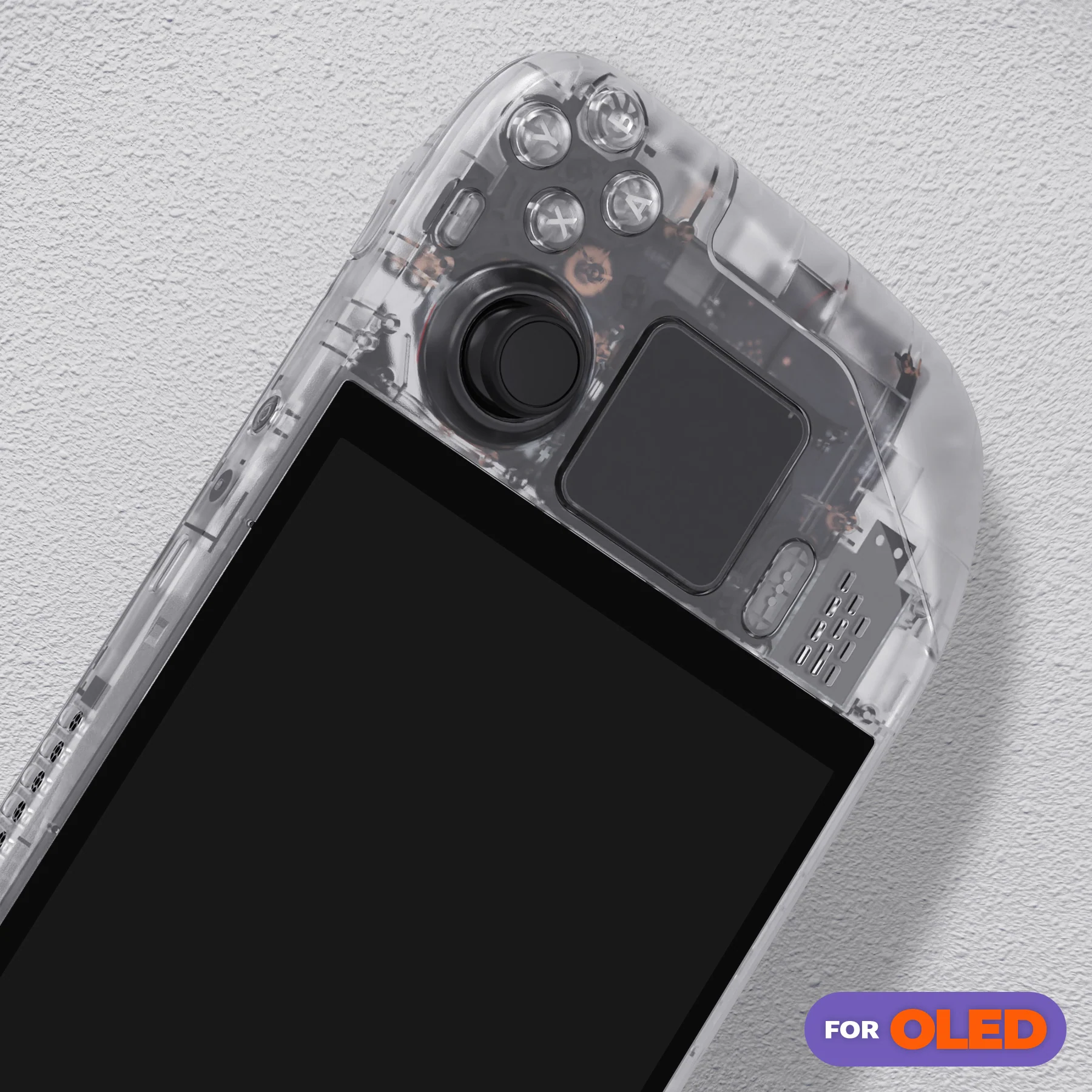 eXtremeRate Replacement Full Set Shell with Buttons for Steam Deck OLED - Clear - Image 10