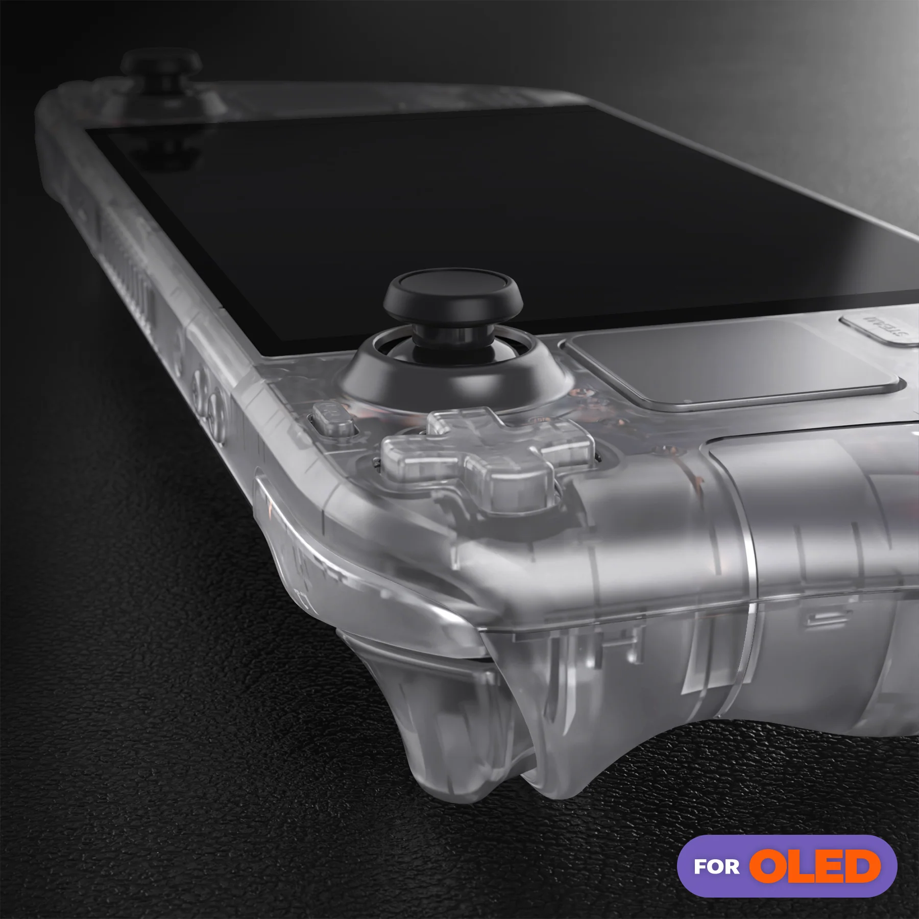 eXtremeRate Replacement Full Set Shell with Buttons for Steam Deck OLED - Clear - Image 8