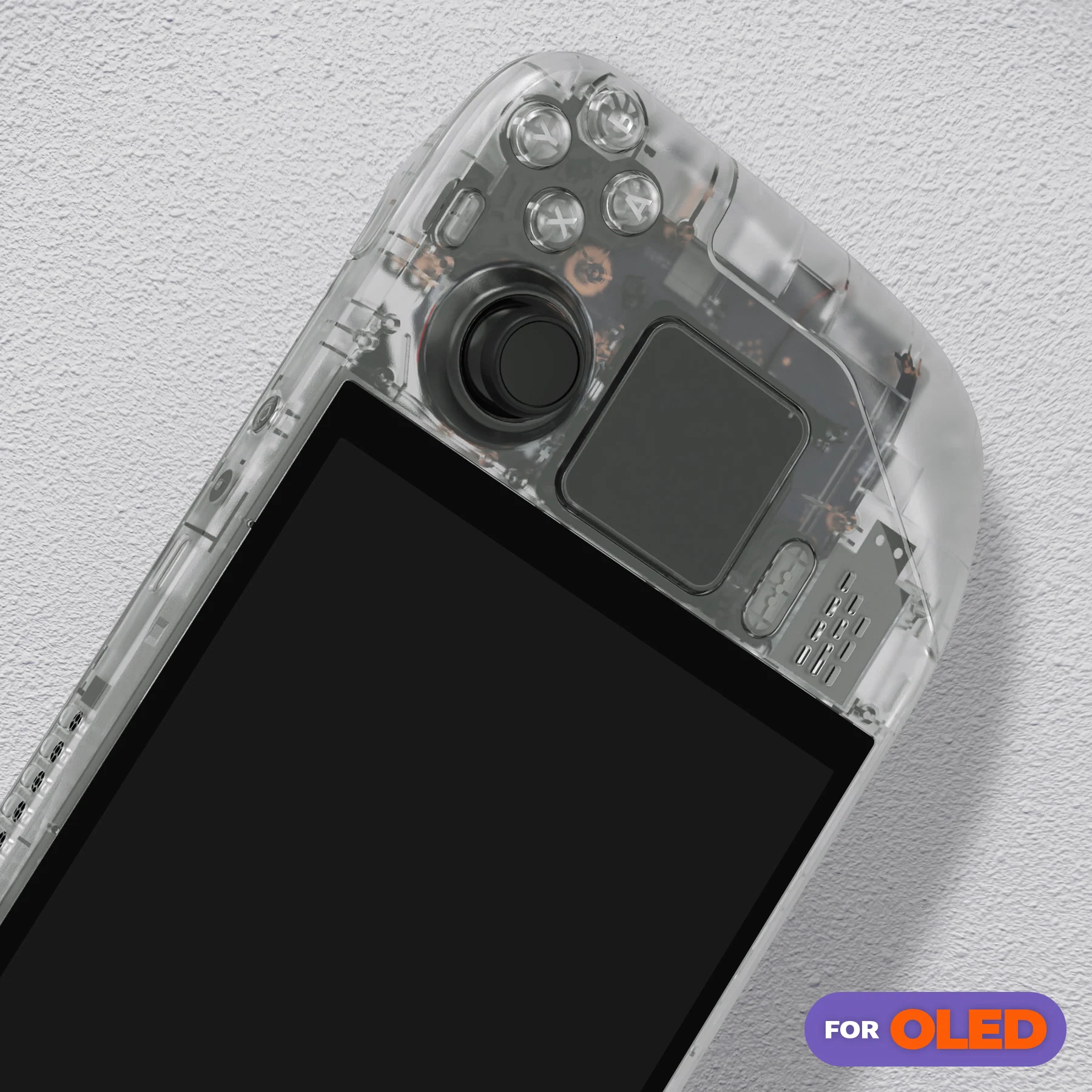 eXtremeRate Replacement Full Set Shell with Buttons for Steam Deck OLED - Glow in Dark - Green - Image 10