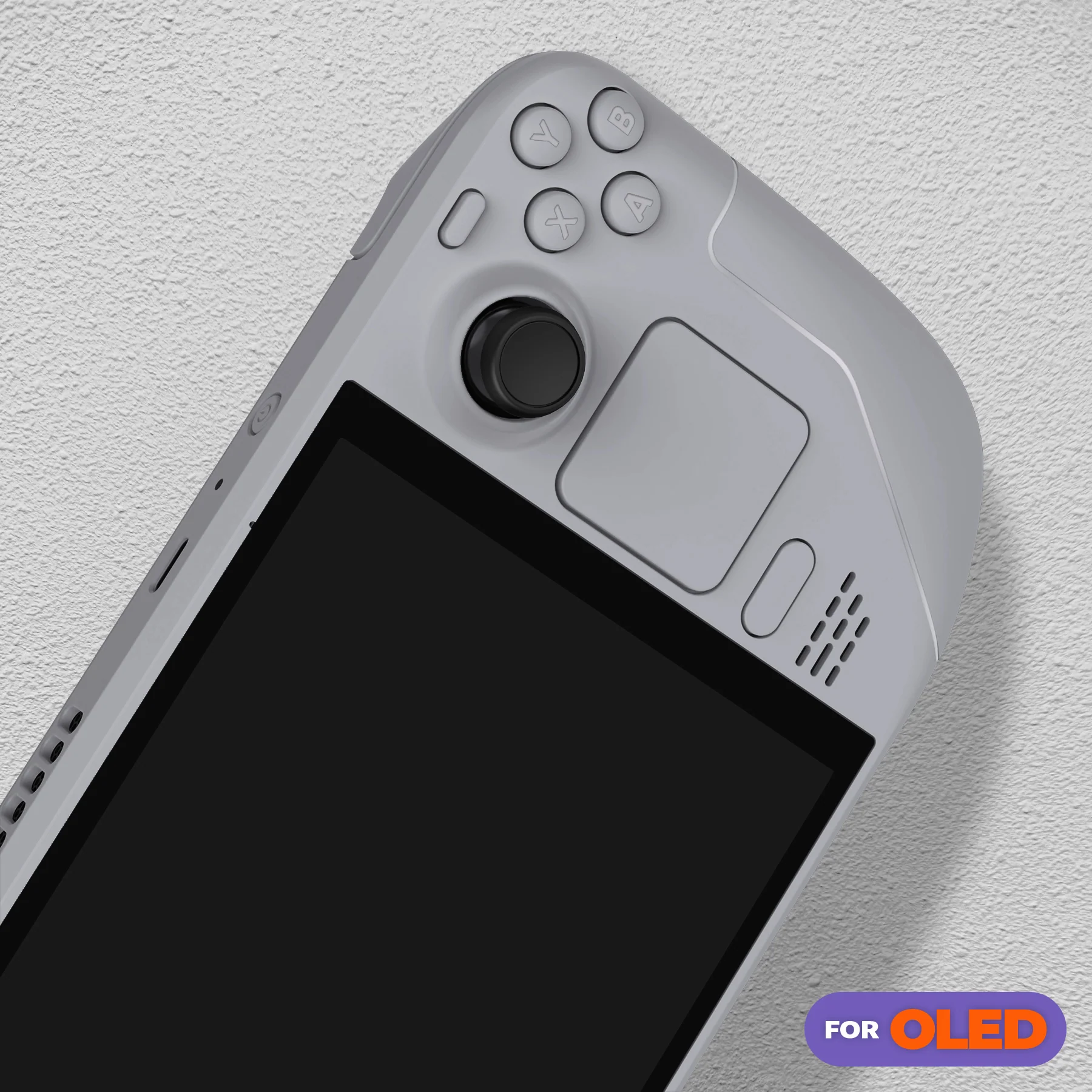 eXtremeRate Replacement Full Set Shell with Buttons for Steam Deck OLED - New Hope Gray - Image 10