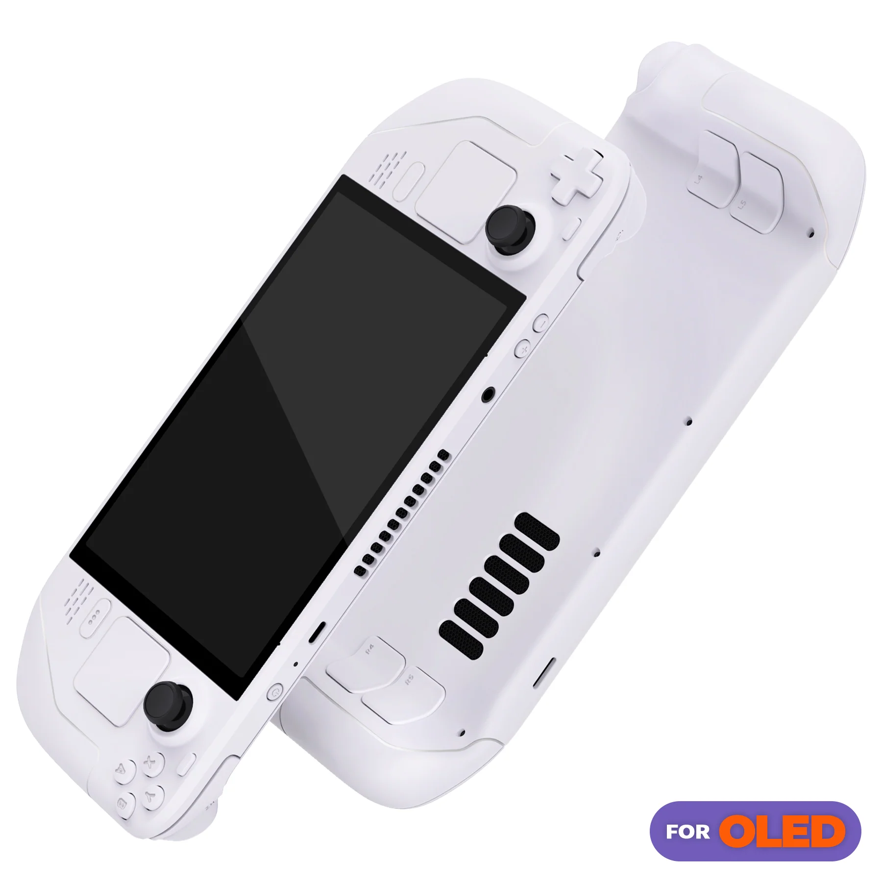 eXtremeRate Replacement Full Set Shell with Buttons for Steam Deck OLED - White - Image 3