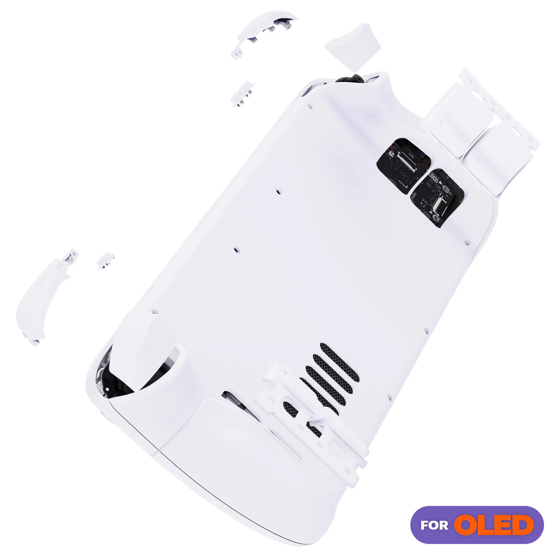 eXtremeRate Replacement Full Set Shell with Buttons for Steam Deck OLED - White - Image 4