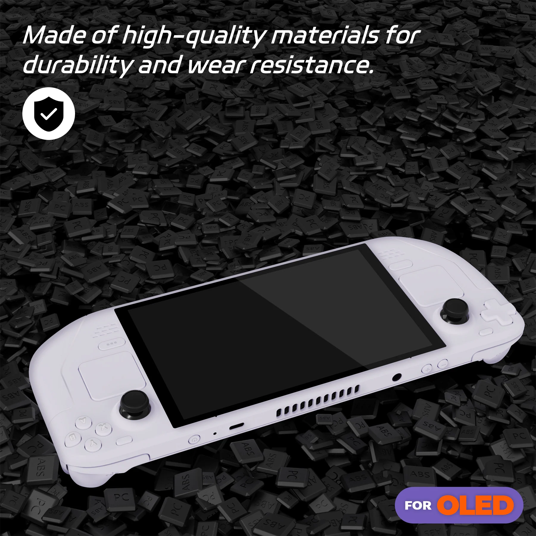 eXtremeRate Replacement Full Set Shell with Buttons for Steam Deck OLED - White - Image 7