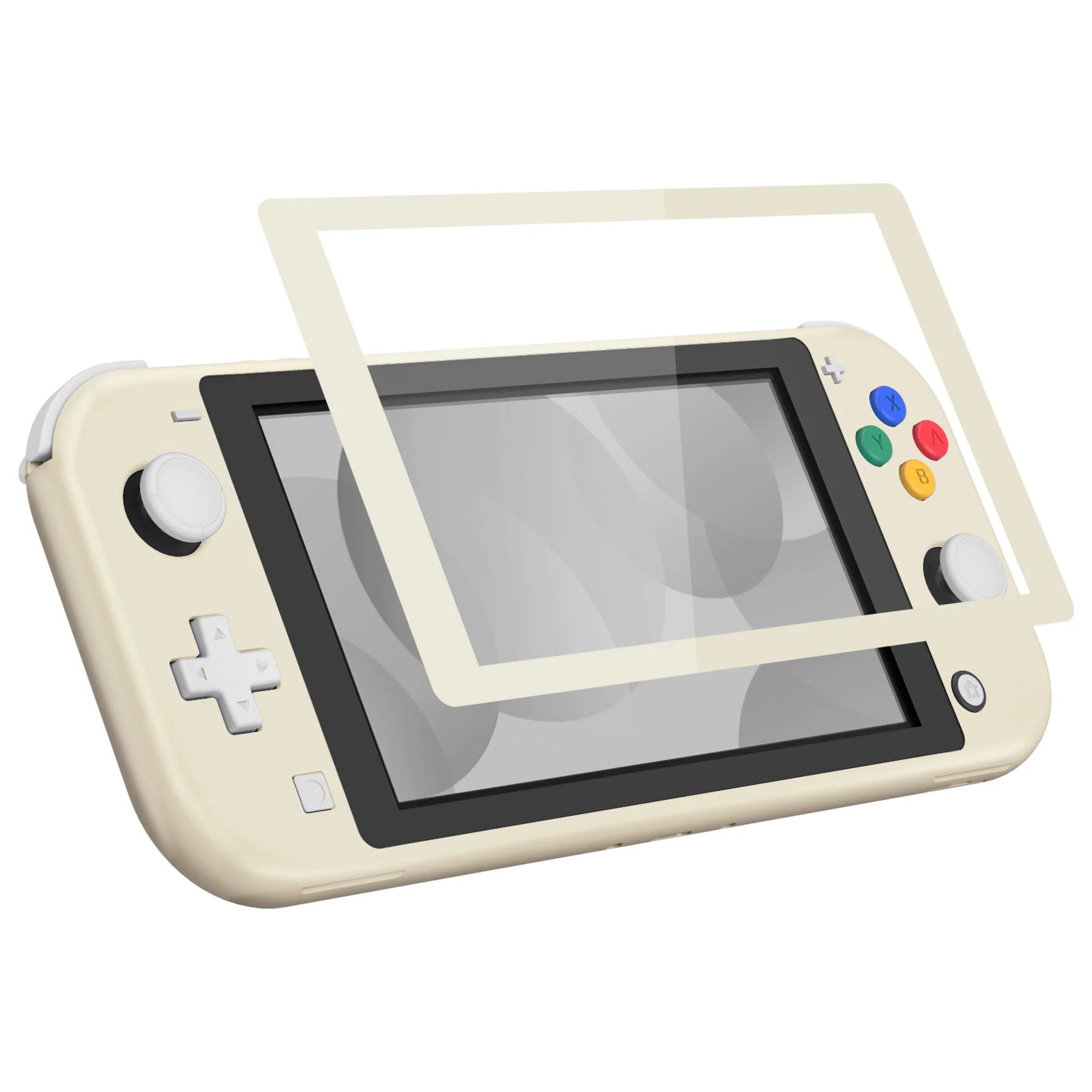 eXtremeRate Replacement Full Set Shells with ABXY Buttons & Screen Protector for Nintendo Switch Lite - Antique Yellow - Image 5
