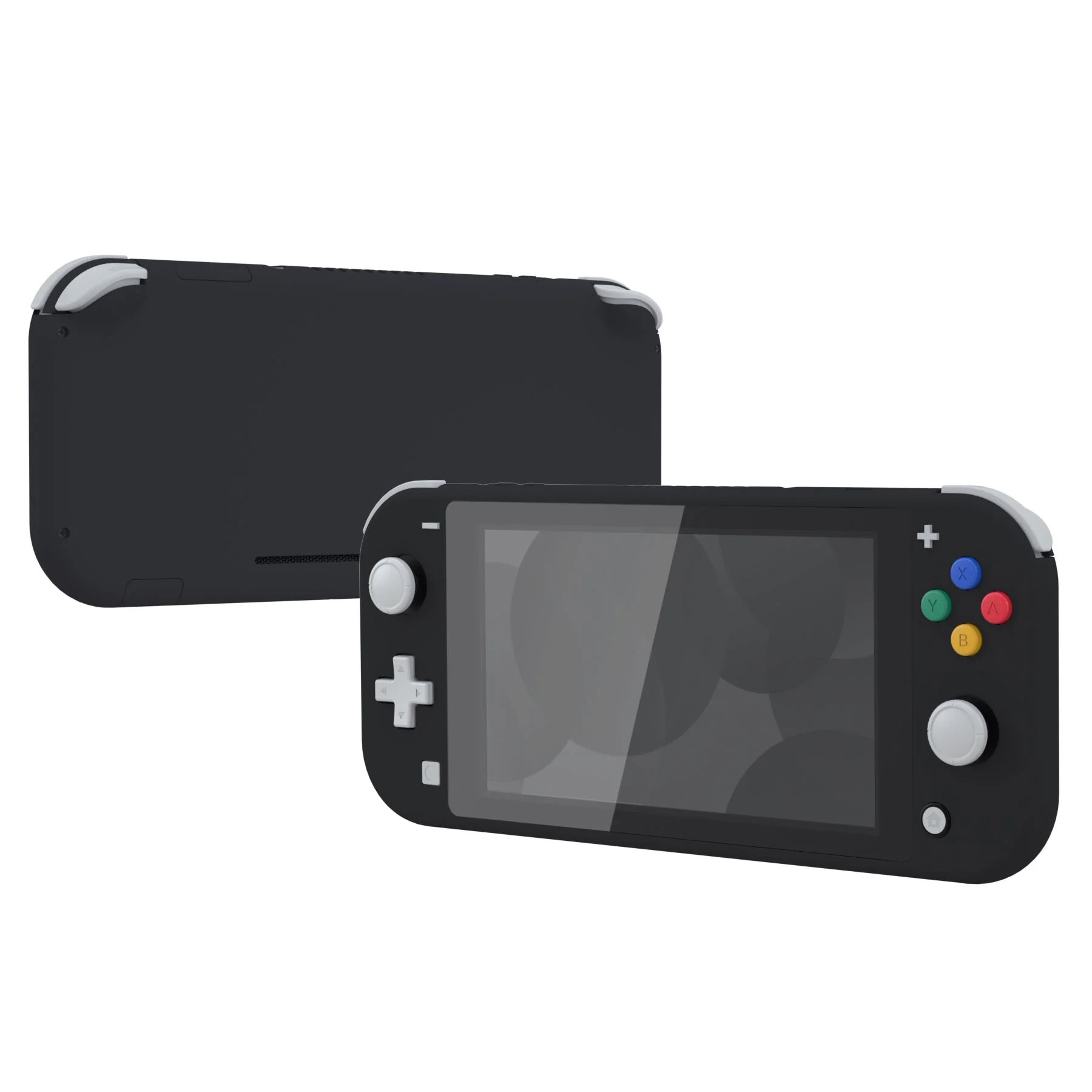 eXtremeRate Replacement Full Set Shells with ABXY Buttons & Screen Protector for Nintendo Switch Lite - Black - Image 4