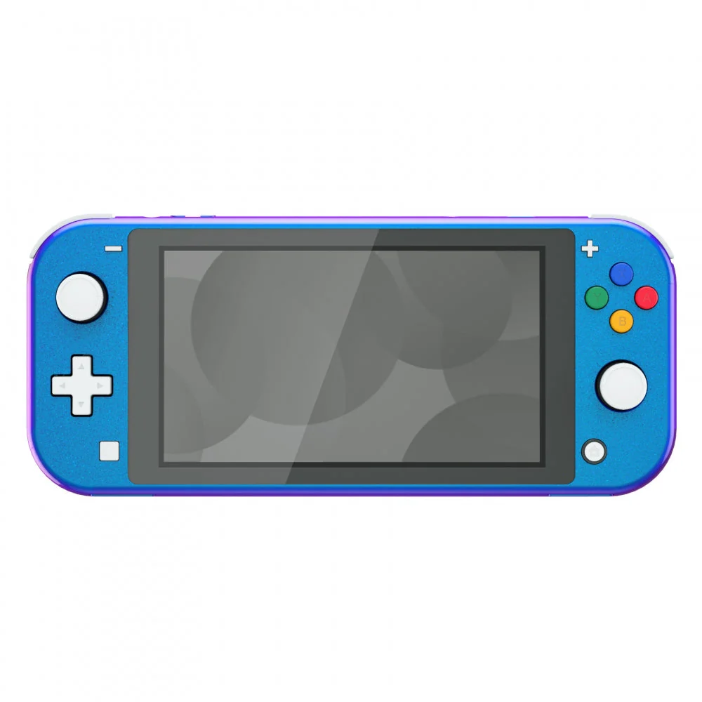 eXtremeRate Replacement Full Set Shells with ABXY Buttons & Screen Protector for Nintendo Switch Lite - Chameleon Purple Blue - Image 3